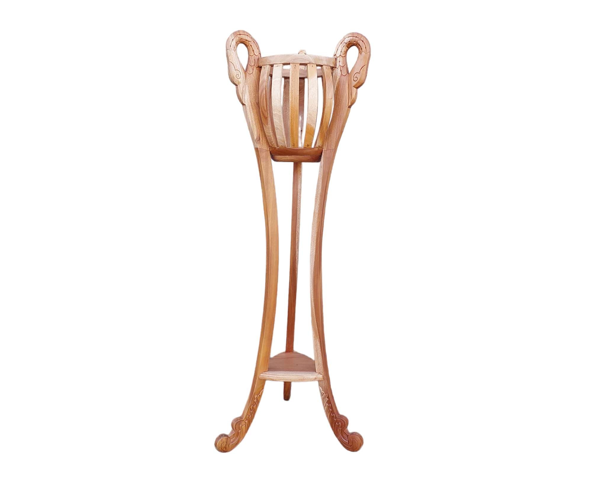Jules MAHOGANY SWAN PLANT STAND