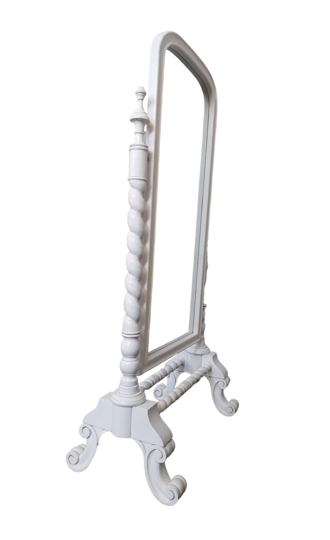 VALENTINA  FRENCH BARLEY TWIST CHEVAL MIRROR