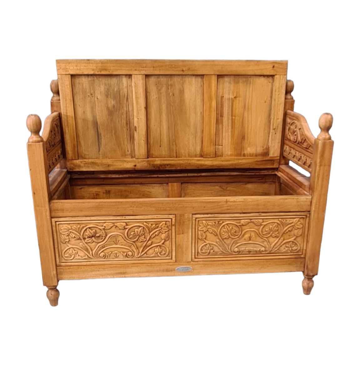CARVED HALL SEAT