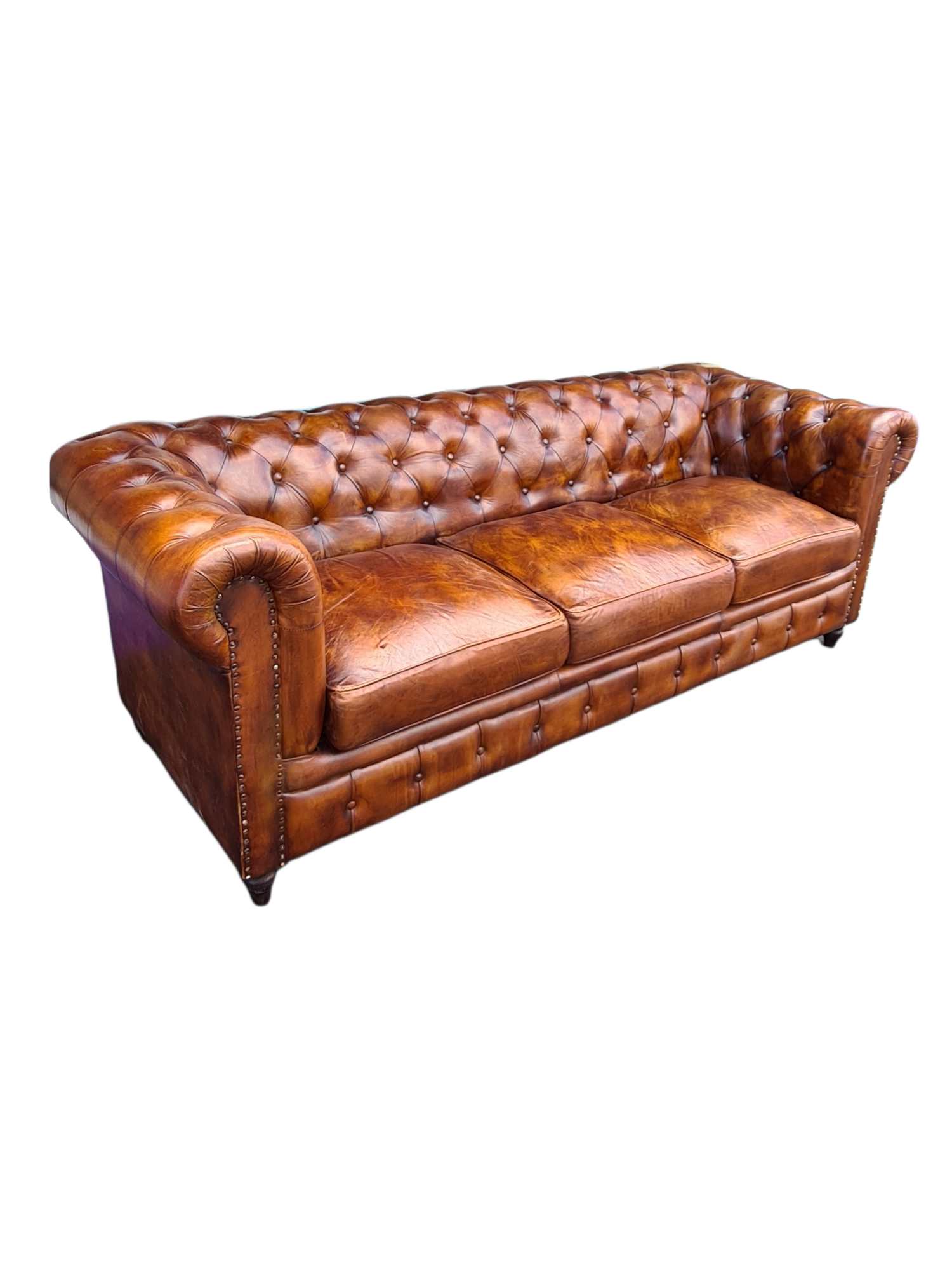 Worcester THREE SEATER LEATHER SOFA