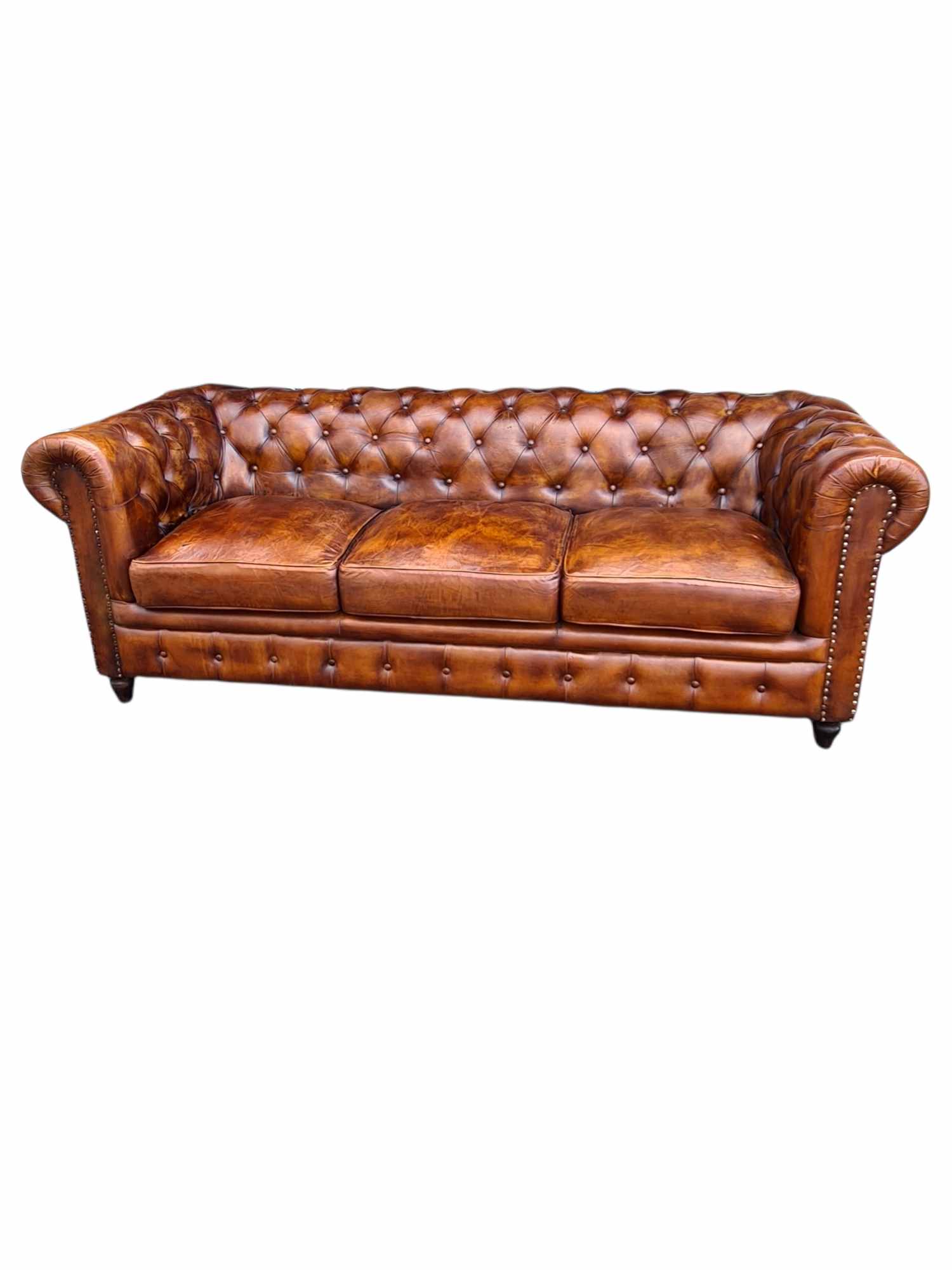 Worcester THREE SEATER LEATHER SOFA