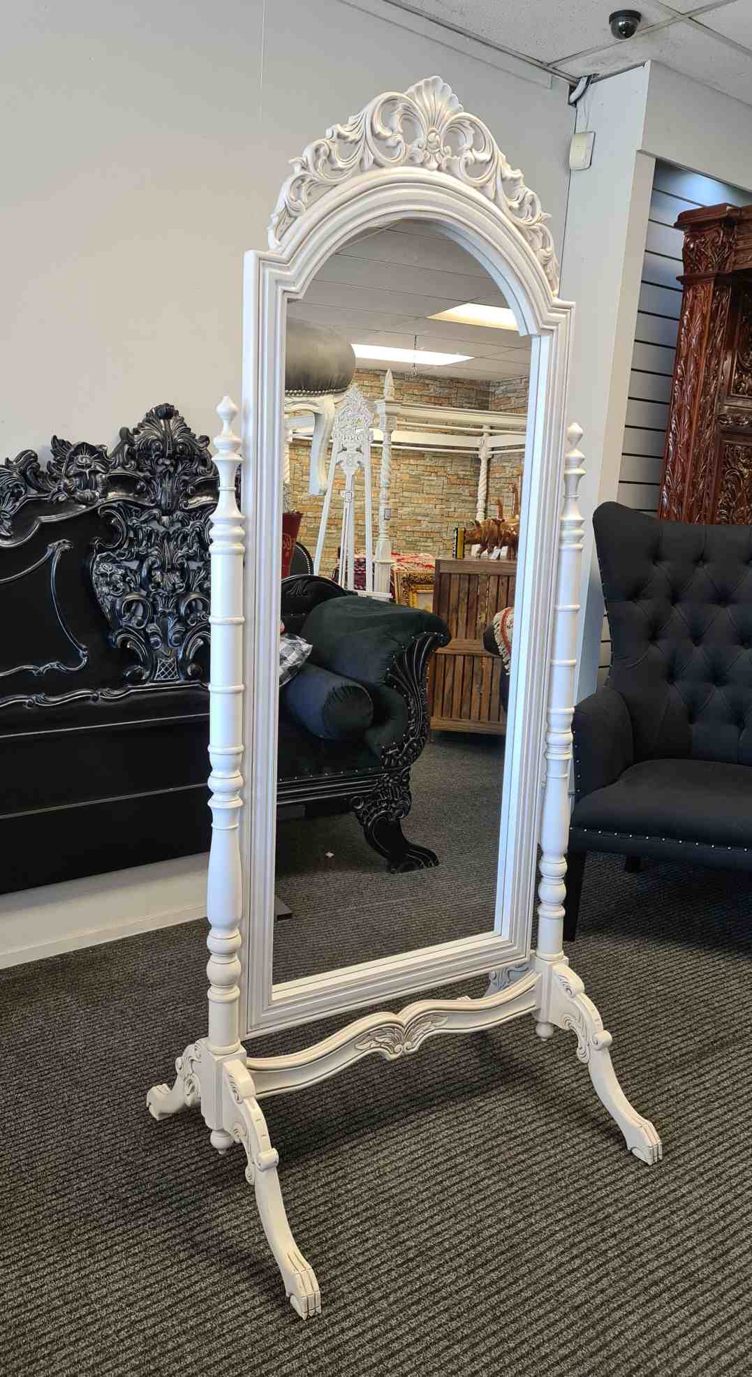 Hermer French Cheval Mirror