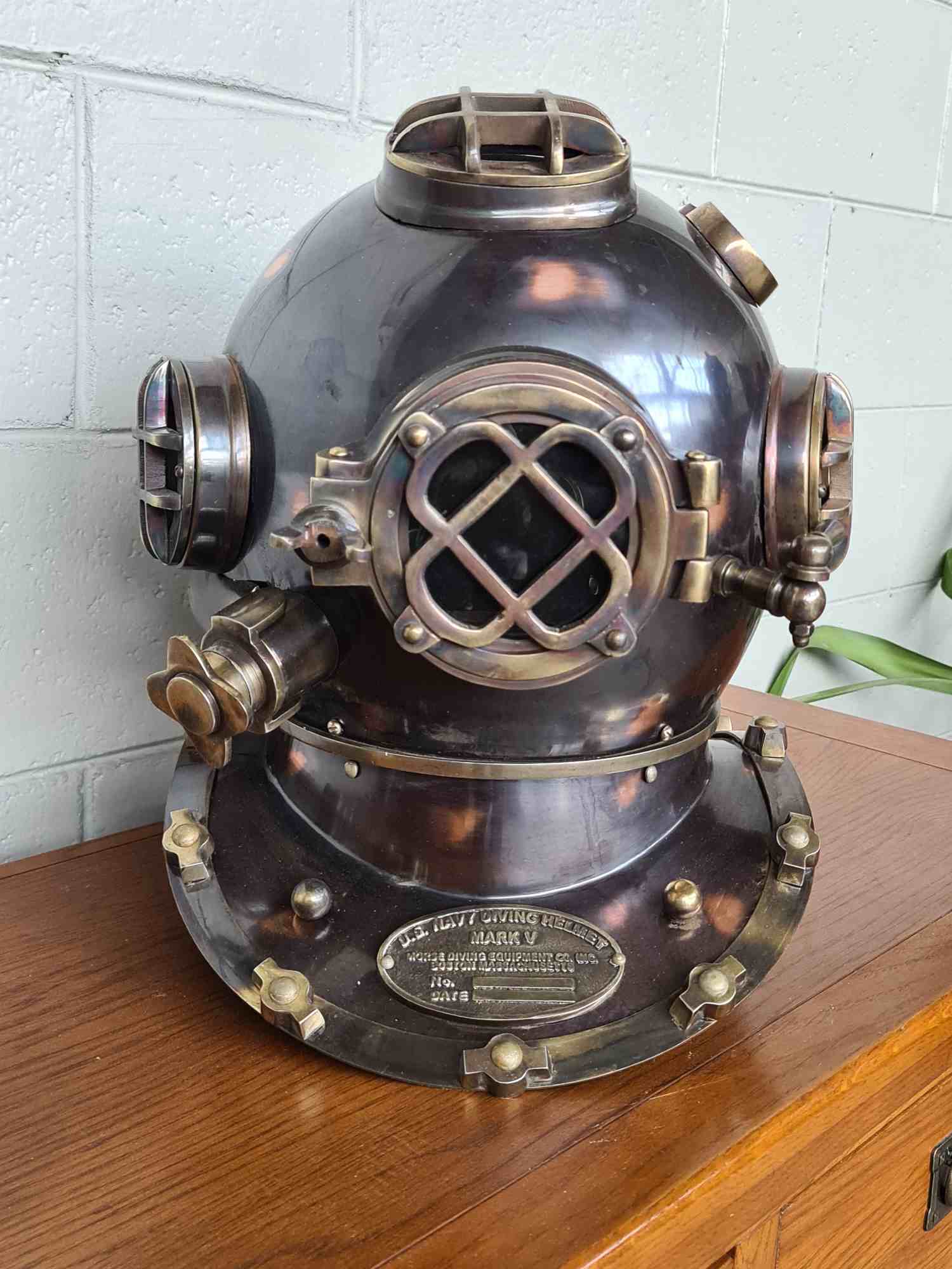 US Navy Reproduction Diving Helmet
