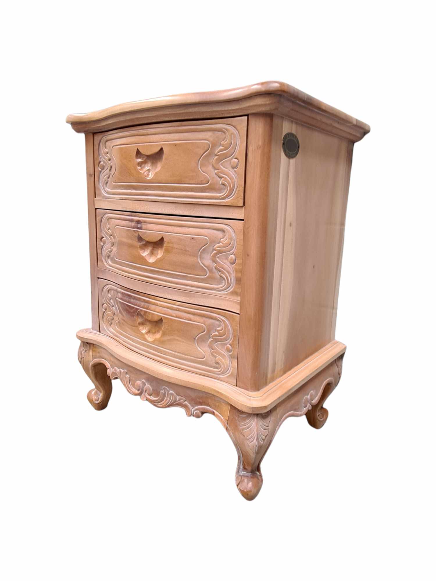 DOMINQUE FRENCH 3 DRAWER BEDSIDE