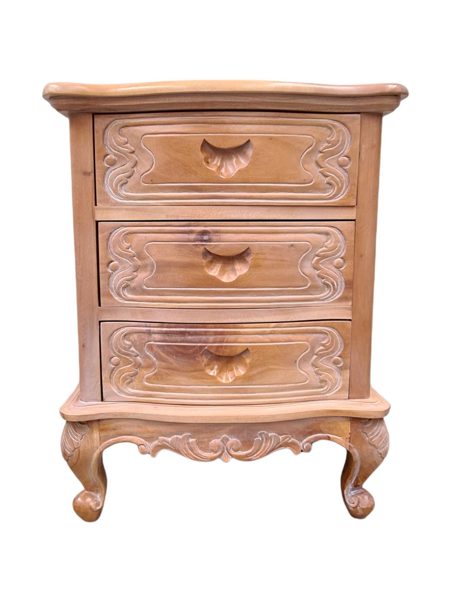 DOMINQUE FRENCH 3 DRAWER BEDSIDE