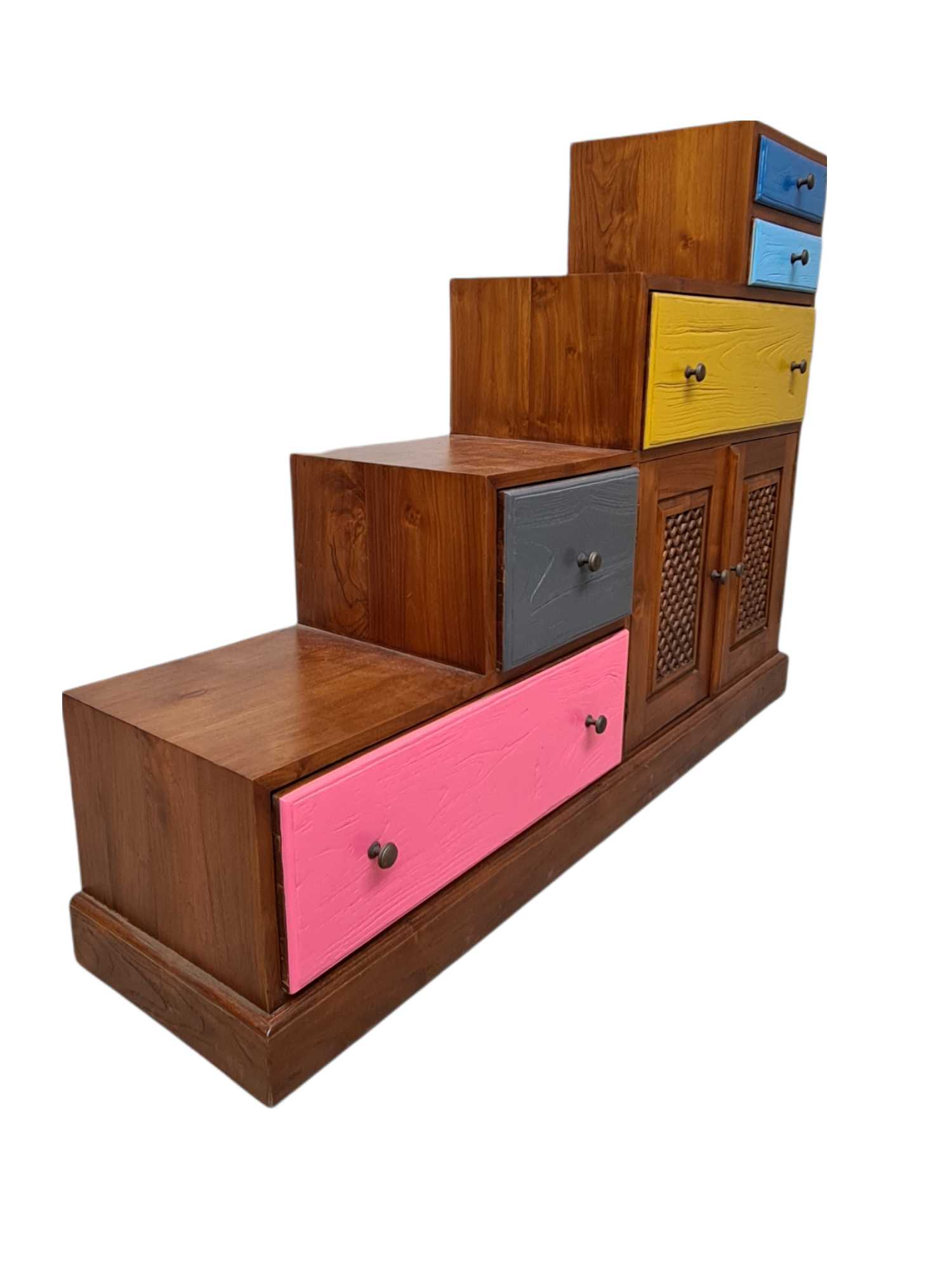 TEAK STEP CHEST / SIDEBOARD