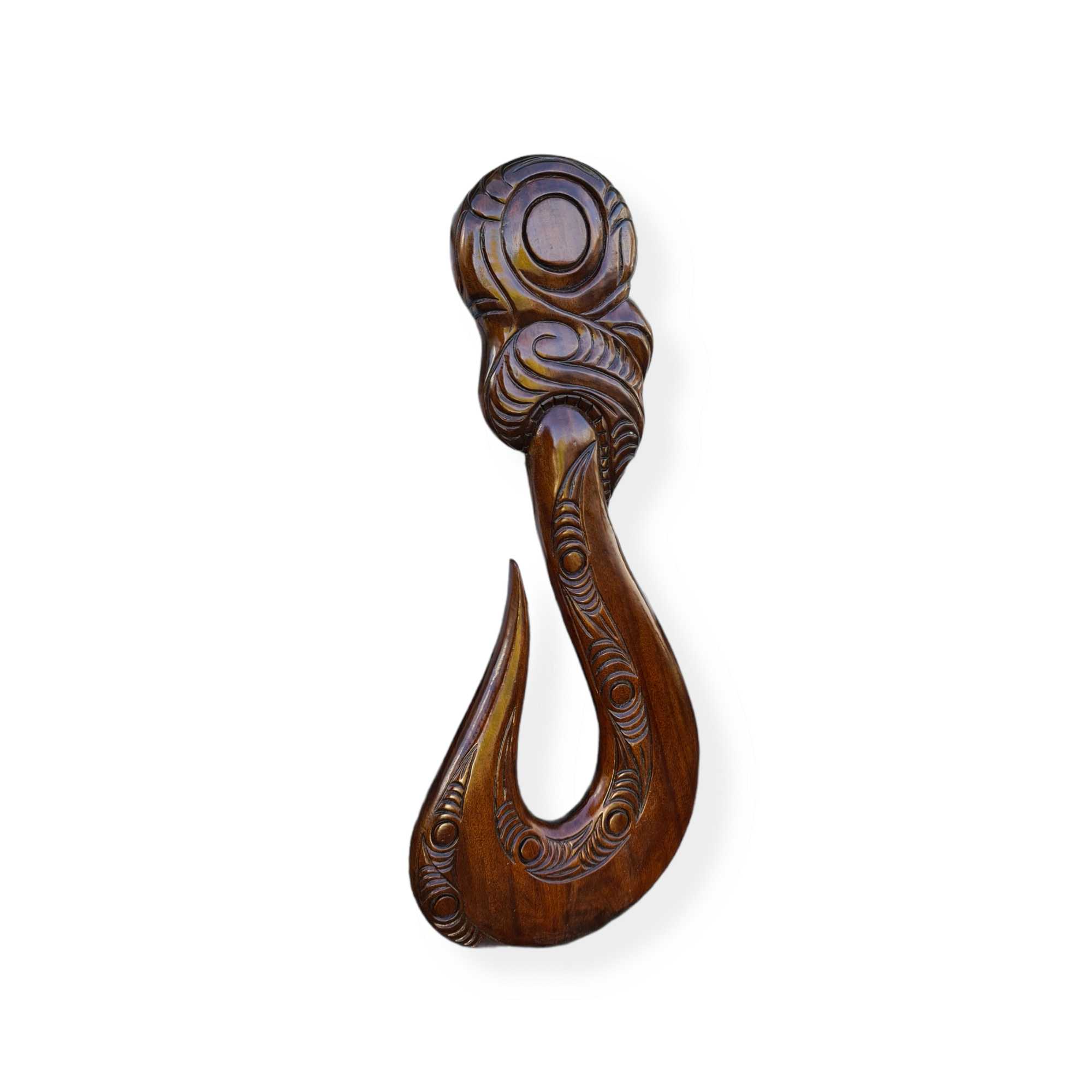 Kawakawa Hand carved Maori Hook