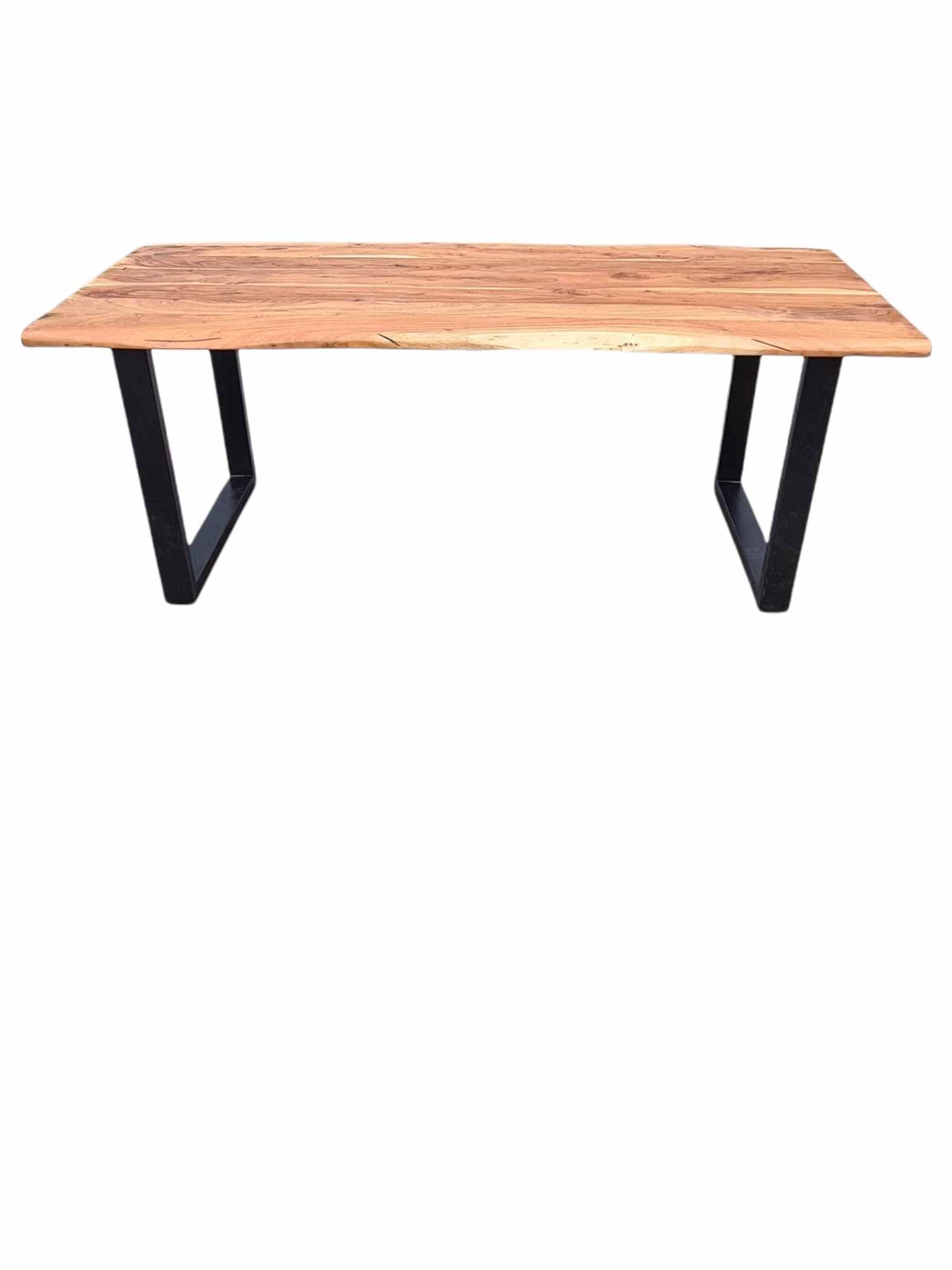 TEXAS LIVE EDGE INDUSTRIAL DINING TABLE