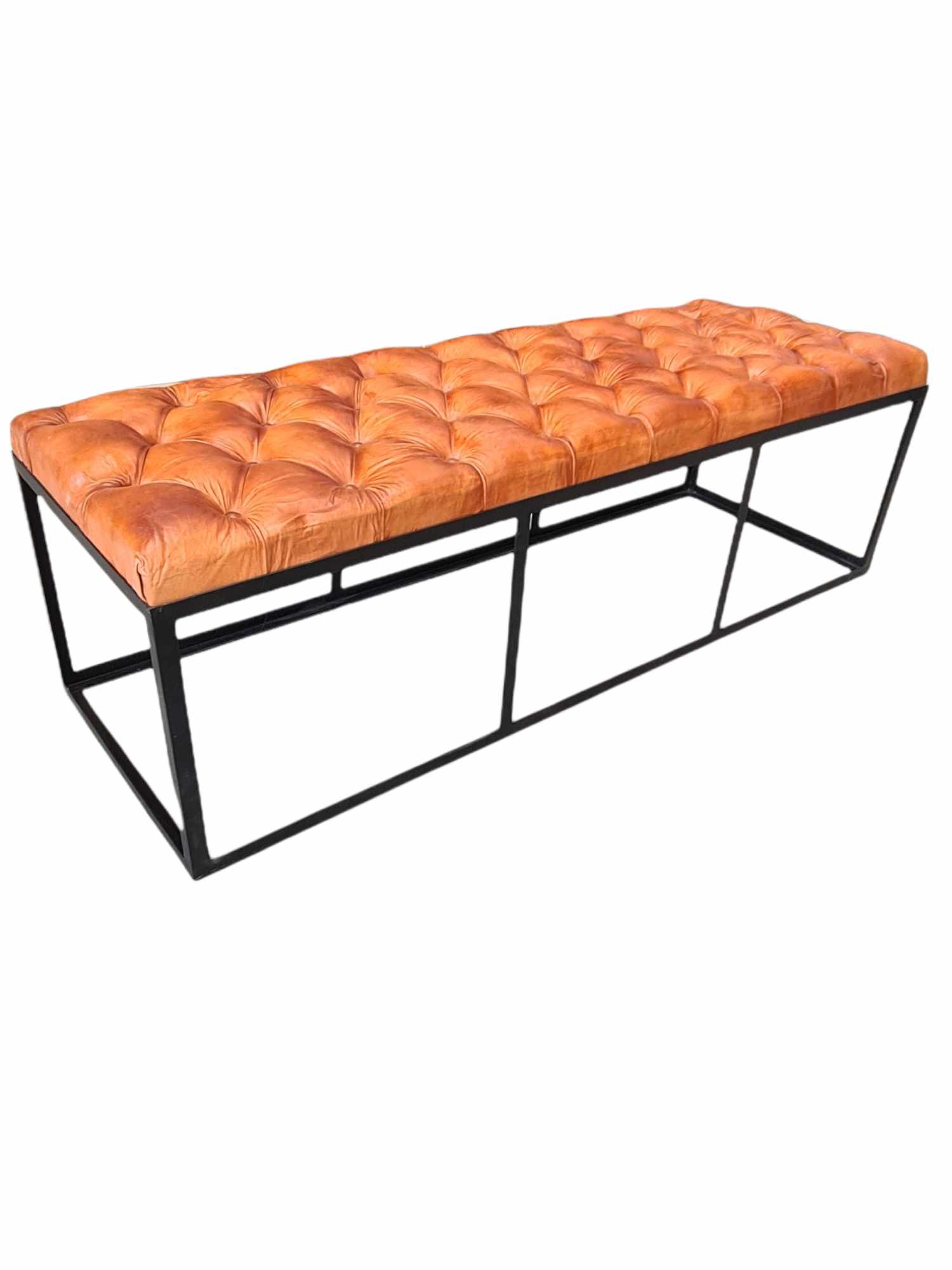 EDINBURGH LEATHER BENCH SEAT