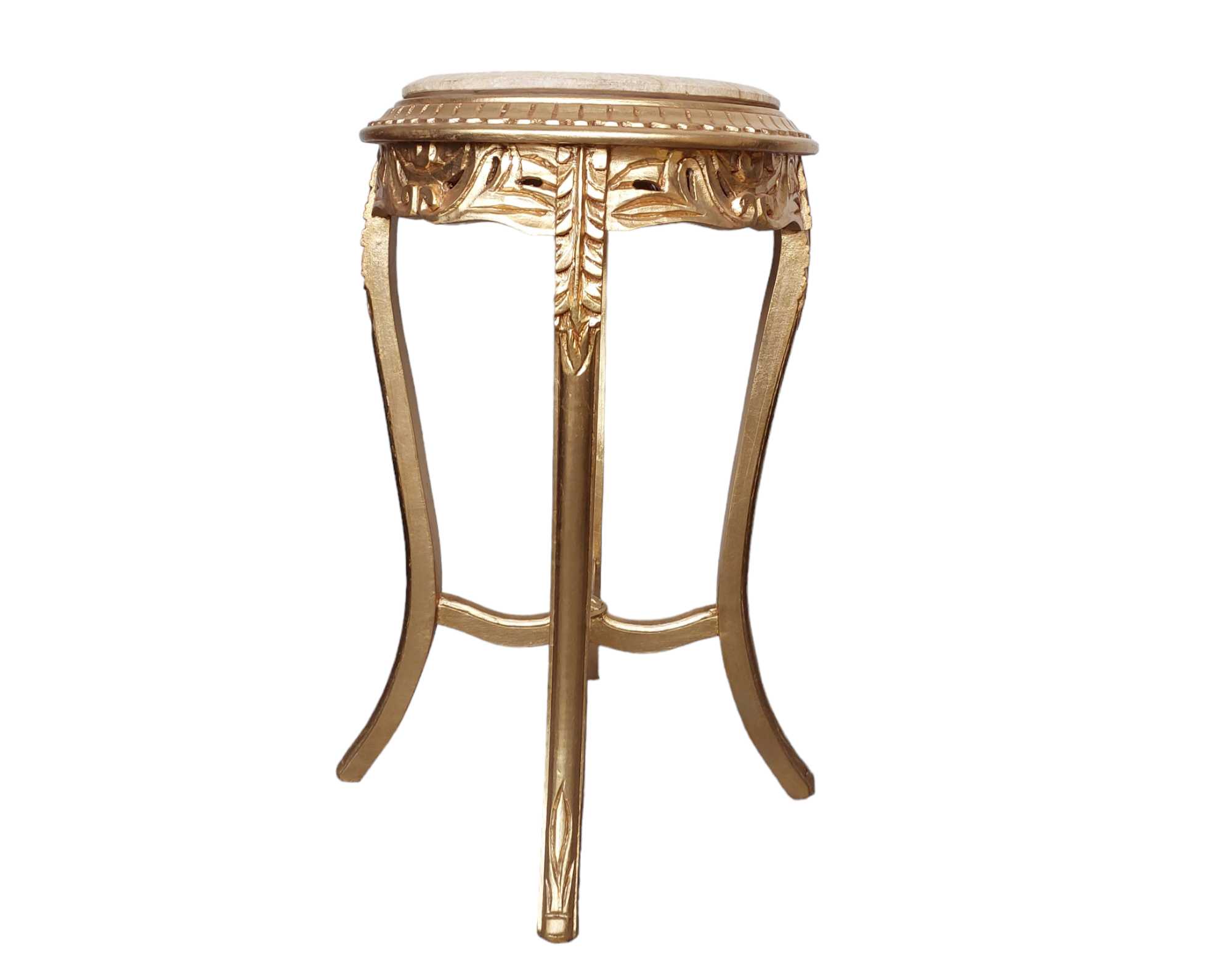 Round French table with marble top
