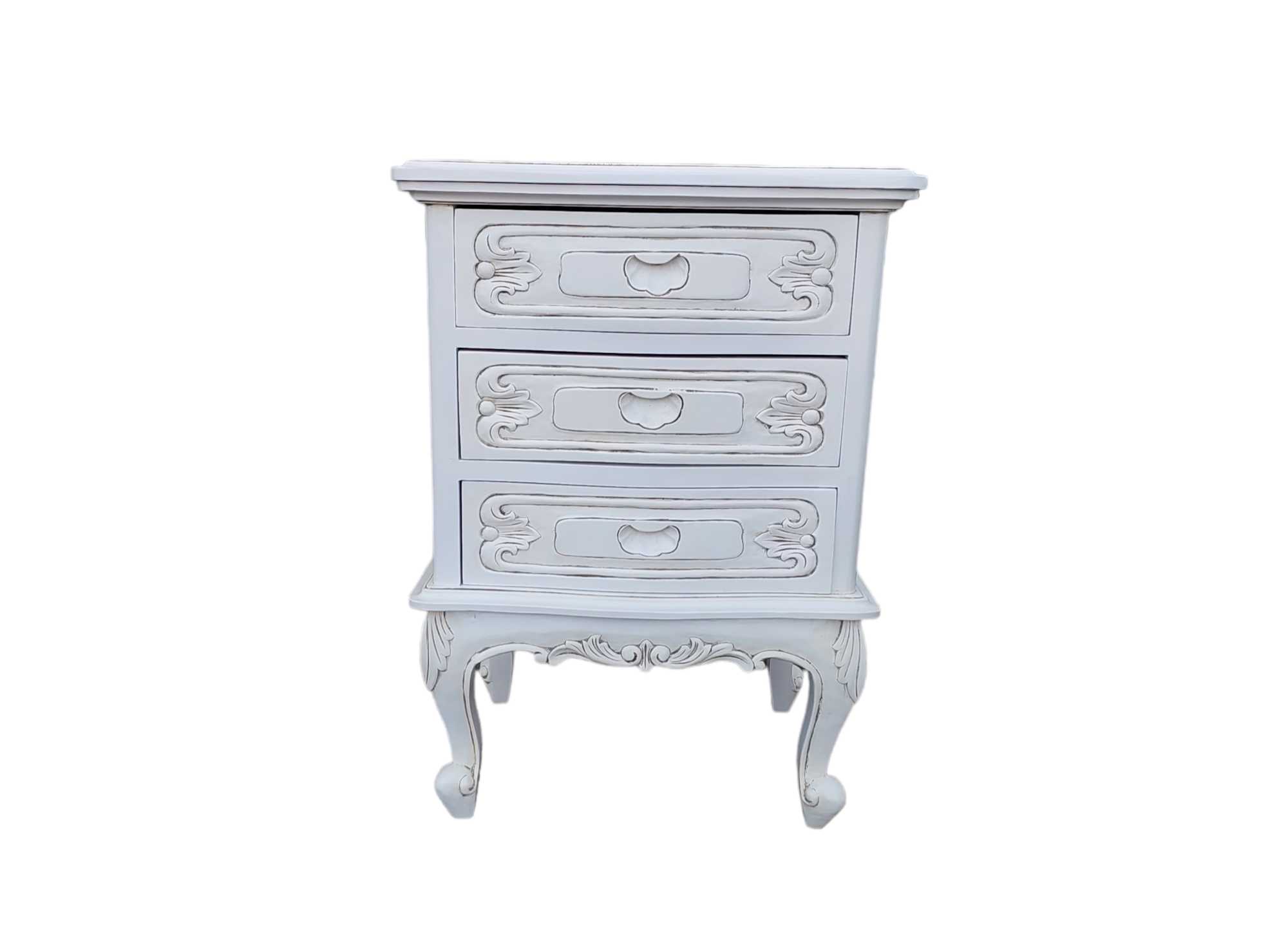 DOMINQUE FRENCH 3 DRAWER BEDSIDE