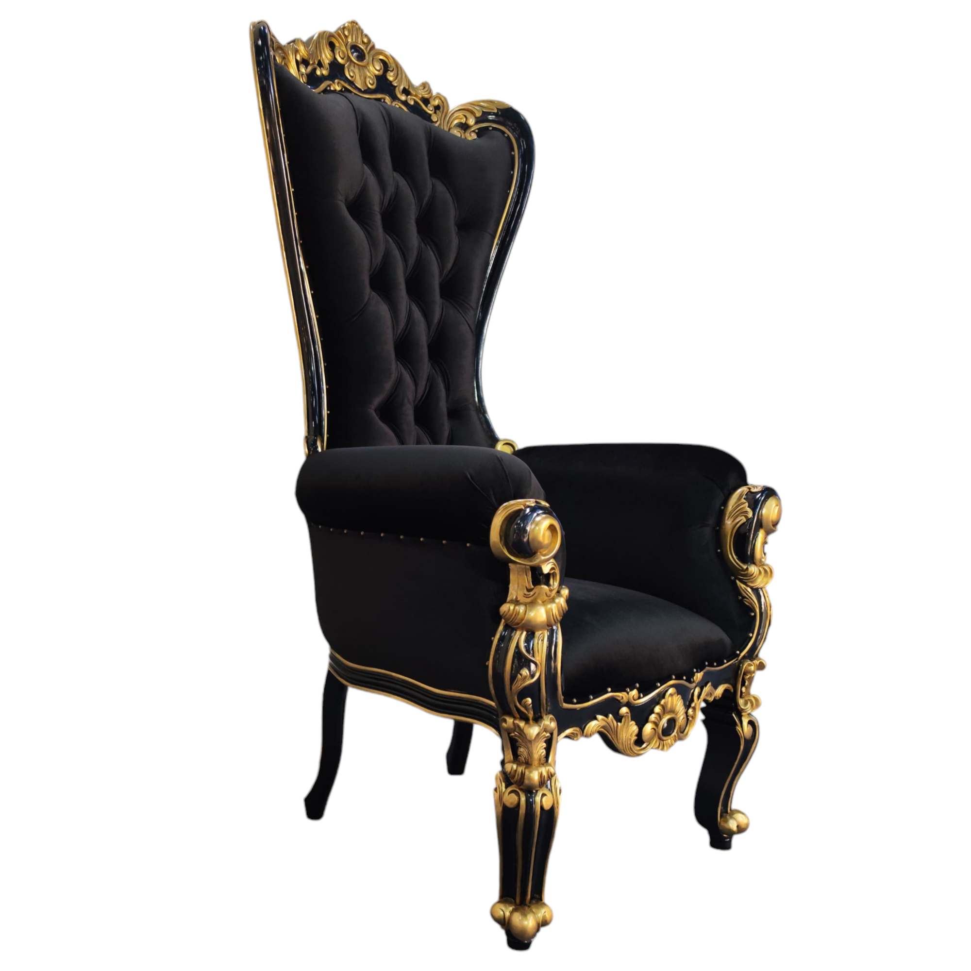 Angelica CARVED FRENCH THRONE CHAIR