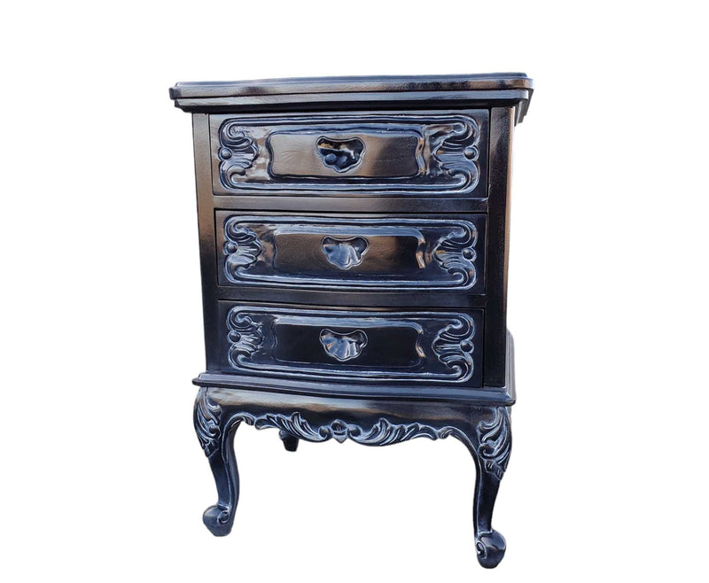 DOMINQUE FRENCH 3 DRAWER BEDSIDE