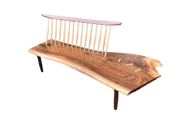 GEORGE NAKASHIMA STYLE CONCOID BENCH