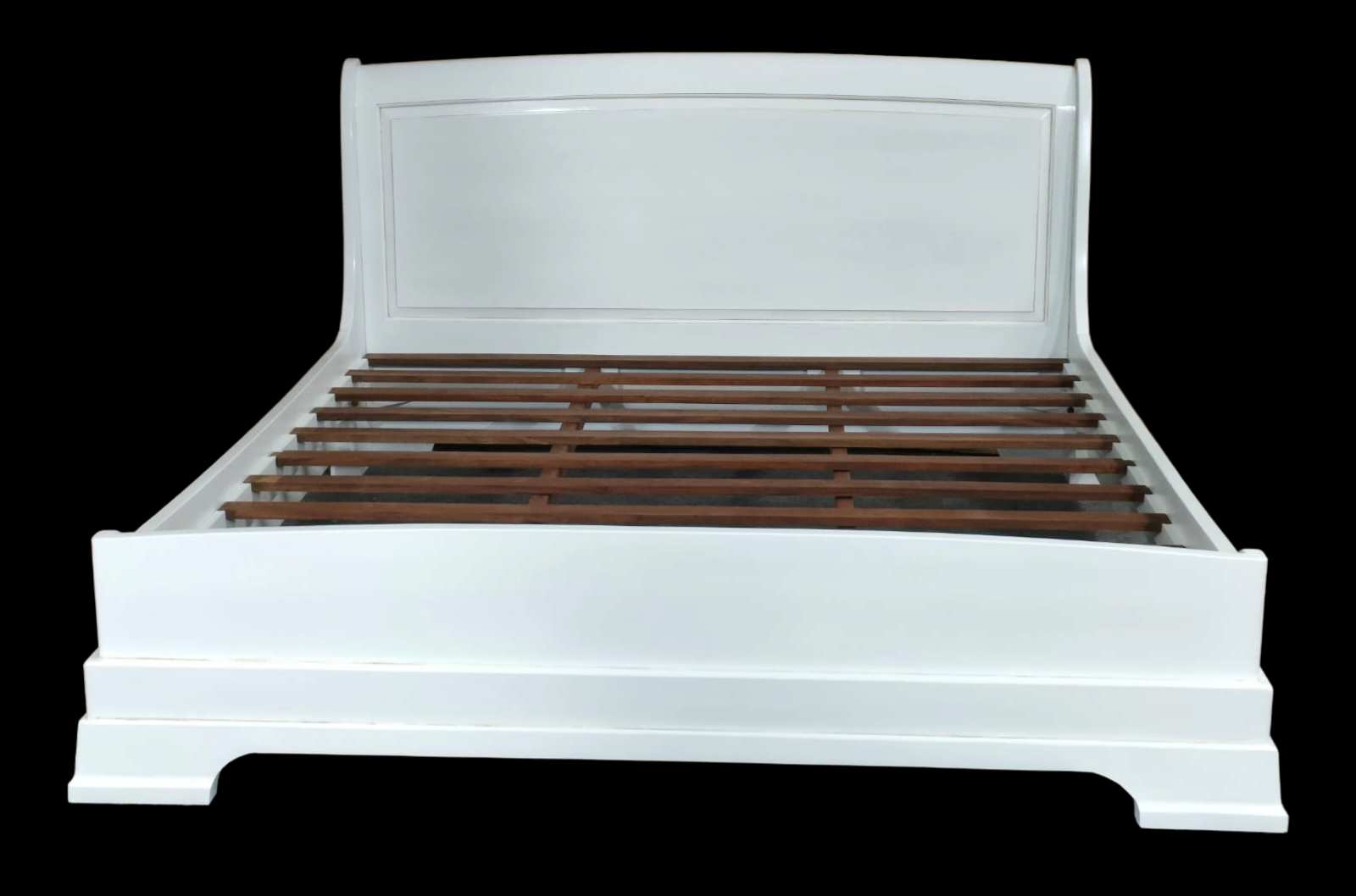 NEPTUNE MAHOGANY WOOD SLEIGH BED