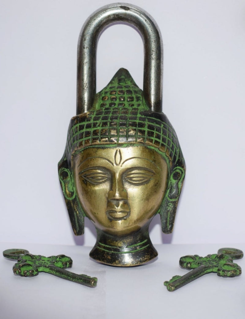 Antique Brass Budha Padlock
