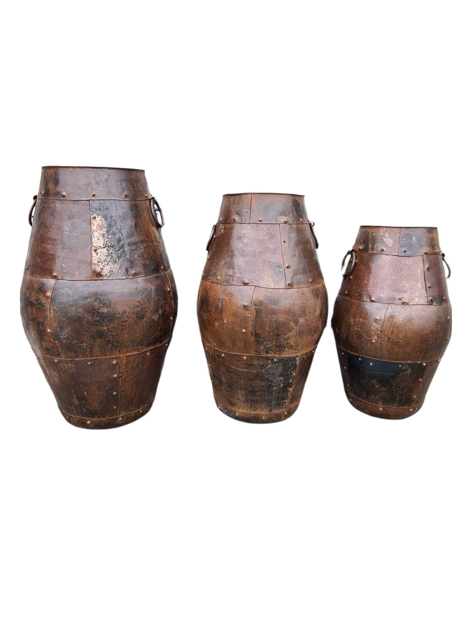 LALITA INDIAN VINTAGE IRON URNS