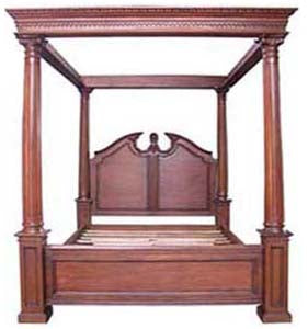 VICTORIAN FOUR COULMN CANOPY BED (MADE TO ORDER)