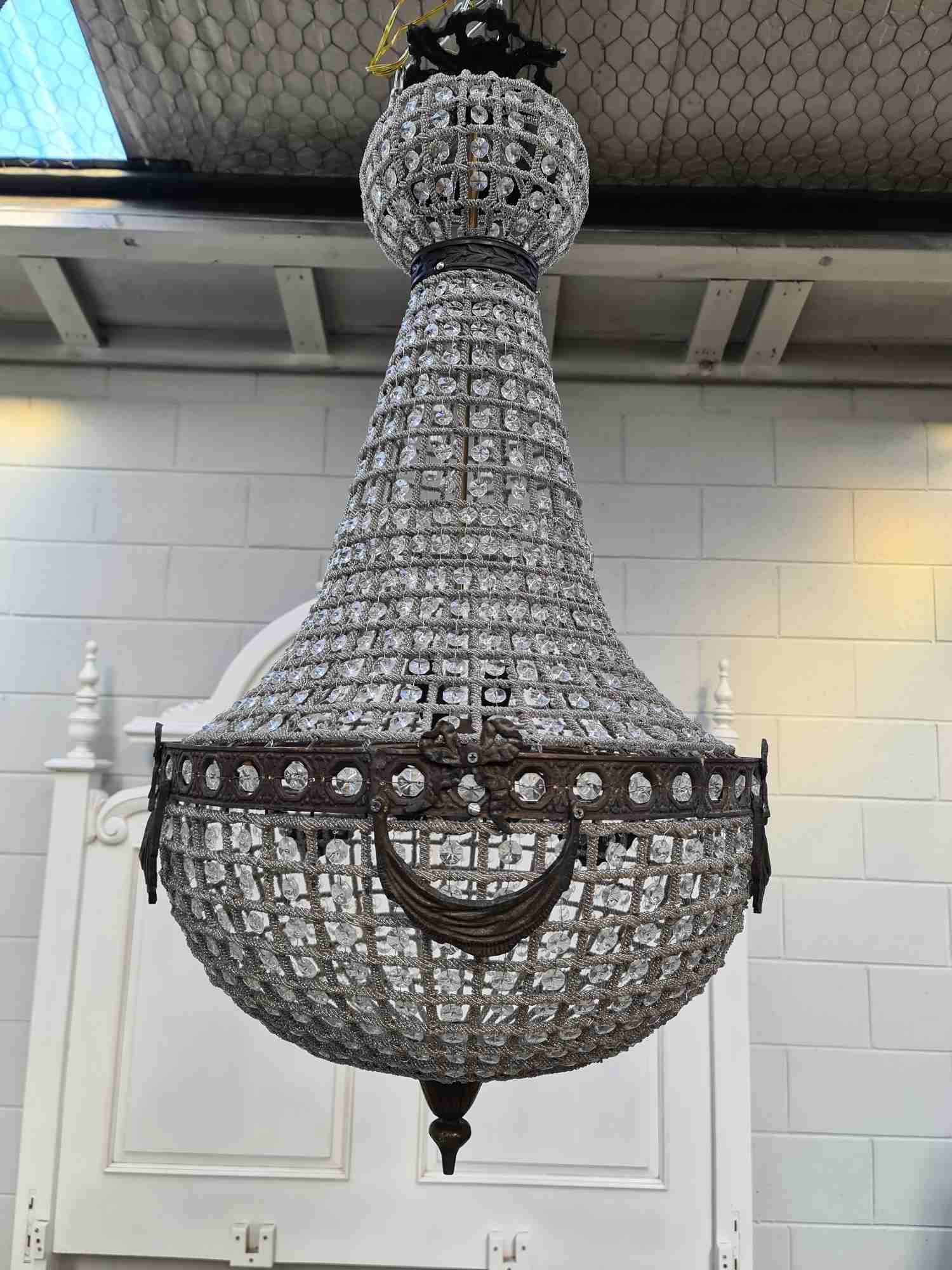 Long French Country Chandelier