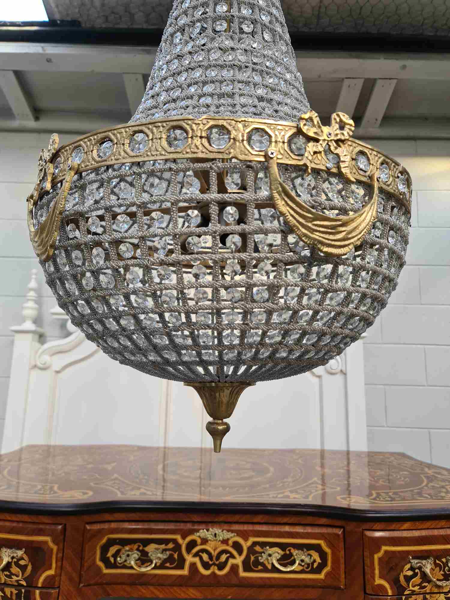 Long French Country Chandelier