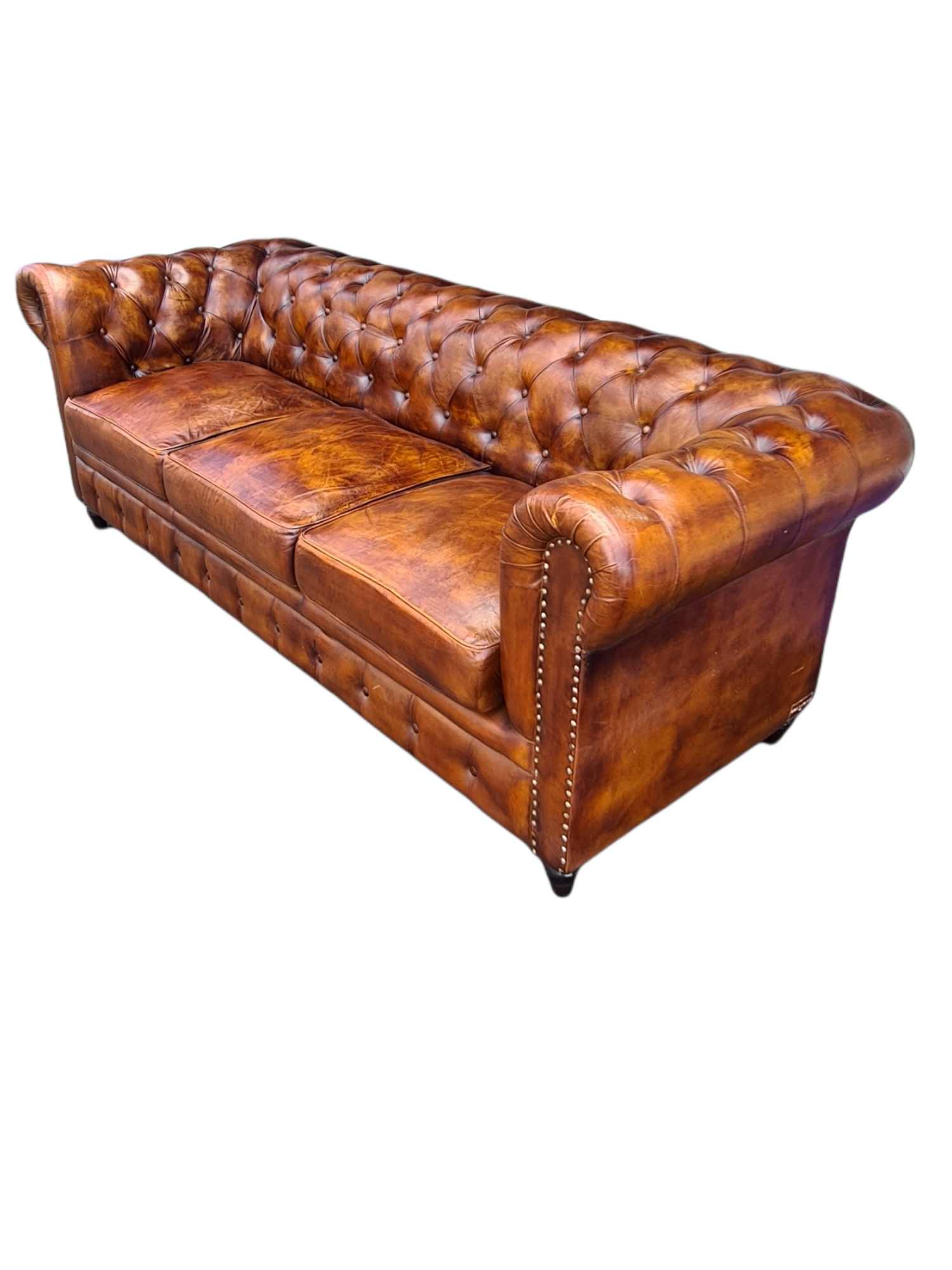 Worcester THREE SEATER LEATHER SOFA