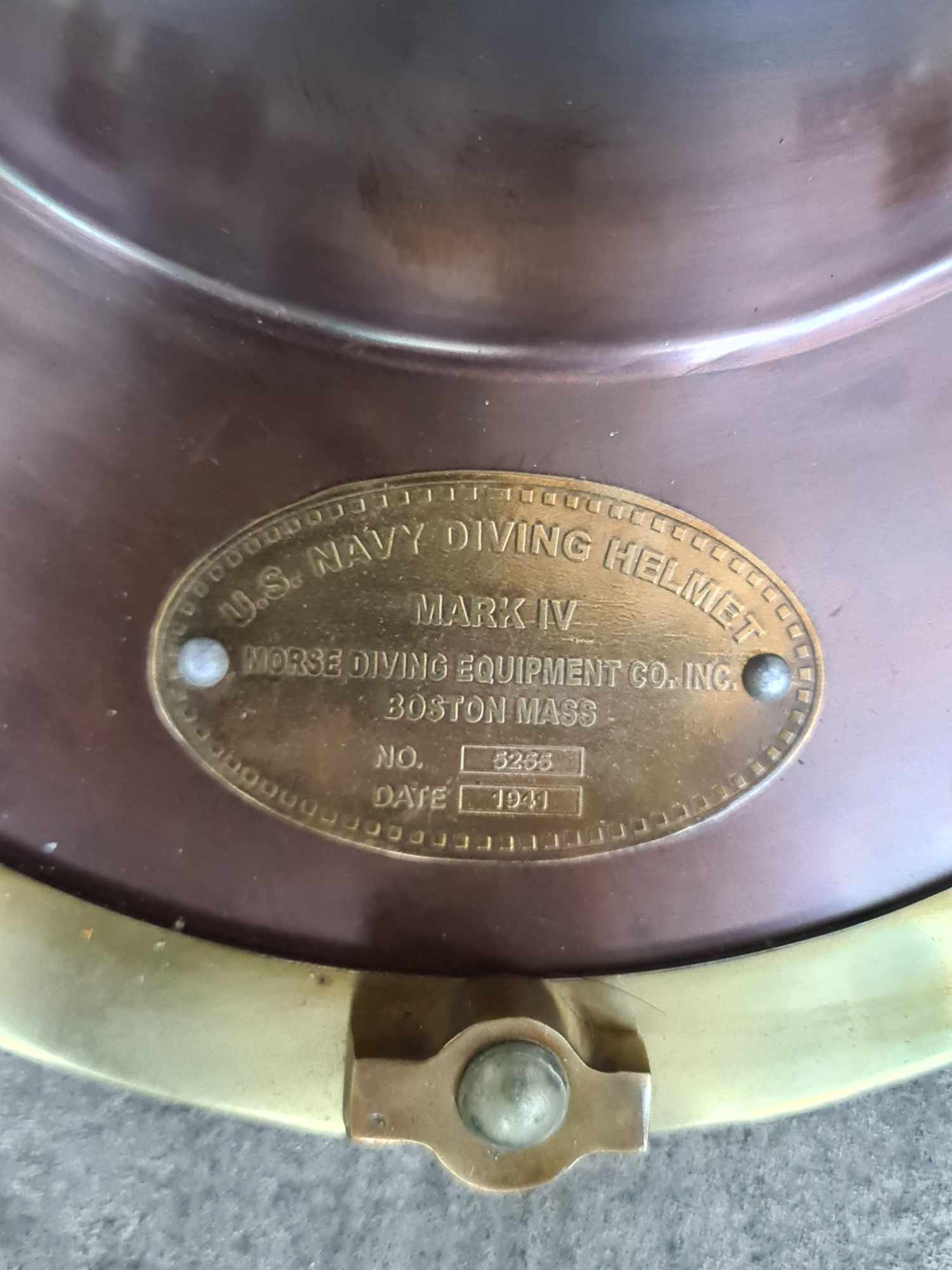 US Navy Reproduction Diving Helmet