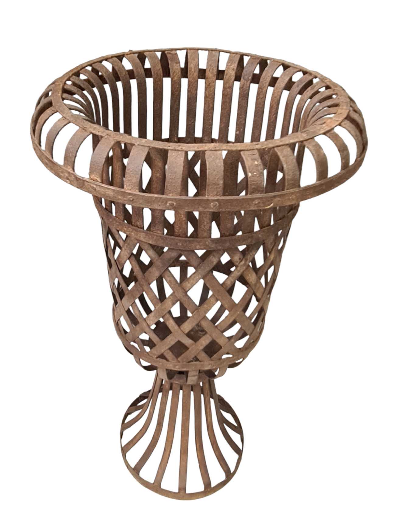 FRENCH FORGRD IRON PLANTER