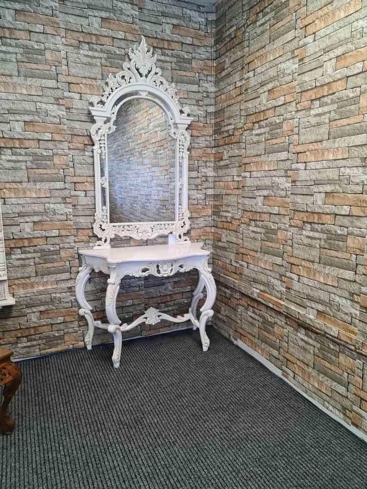 Chambrey French console & Pediment Mirror