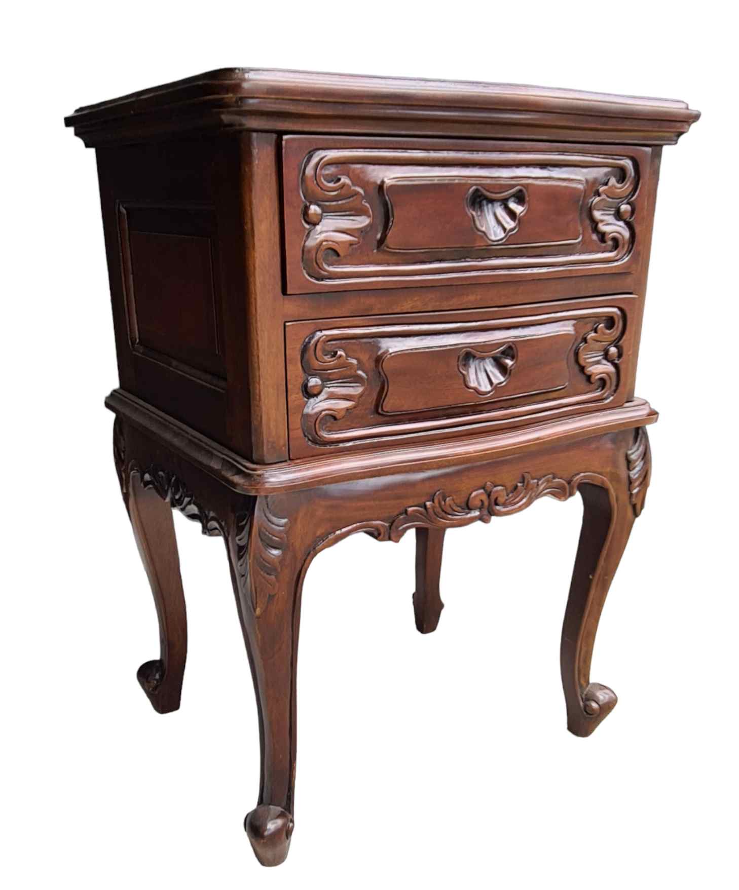 Lucien French Mahogany Nightstand