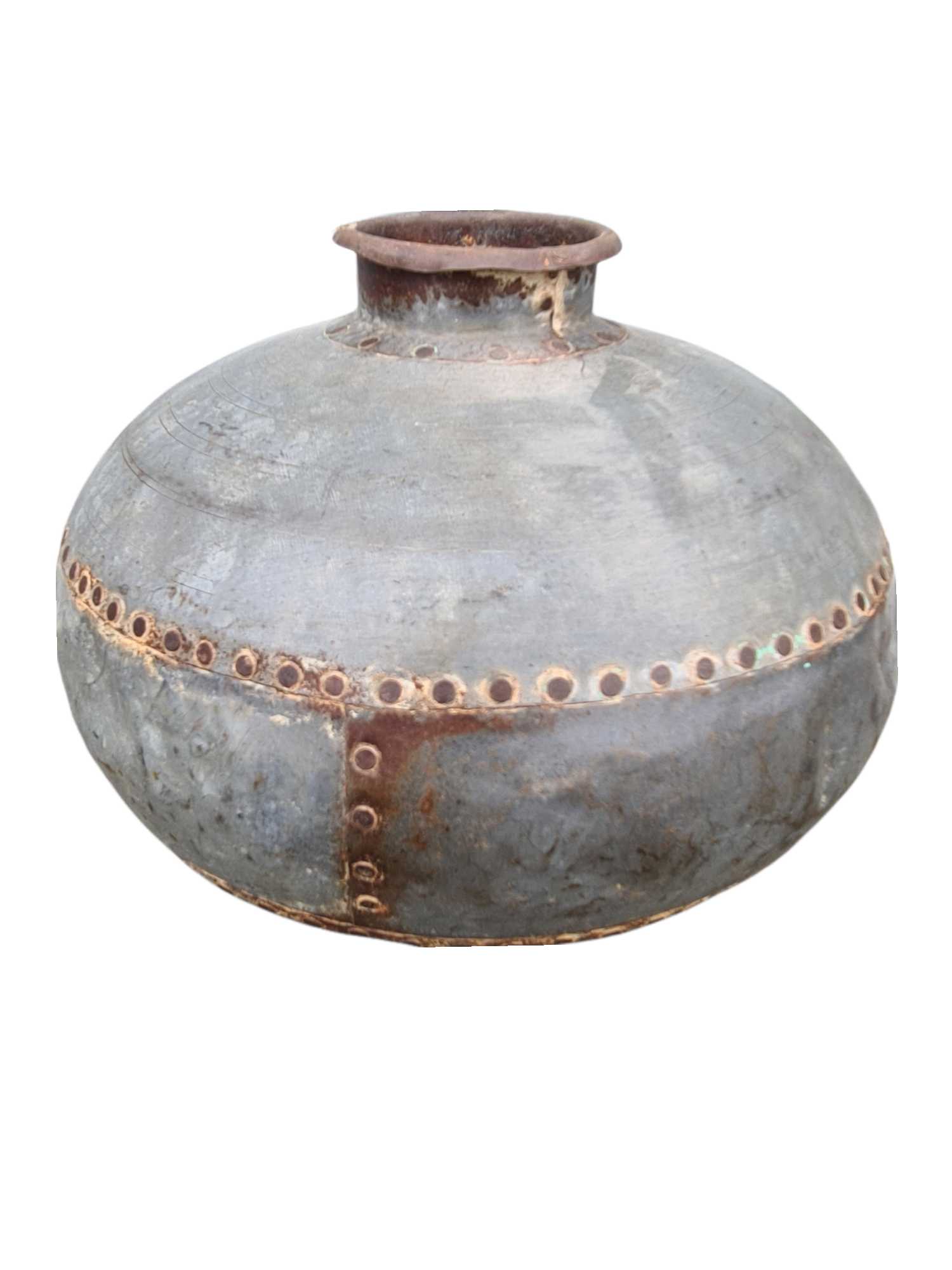 Vintage Indian Iron Matka