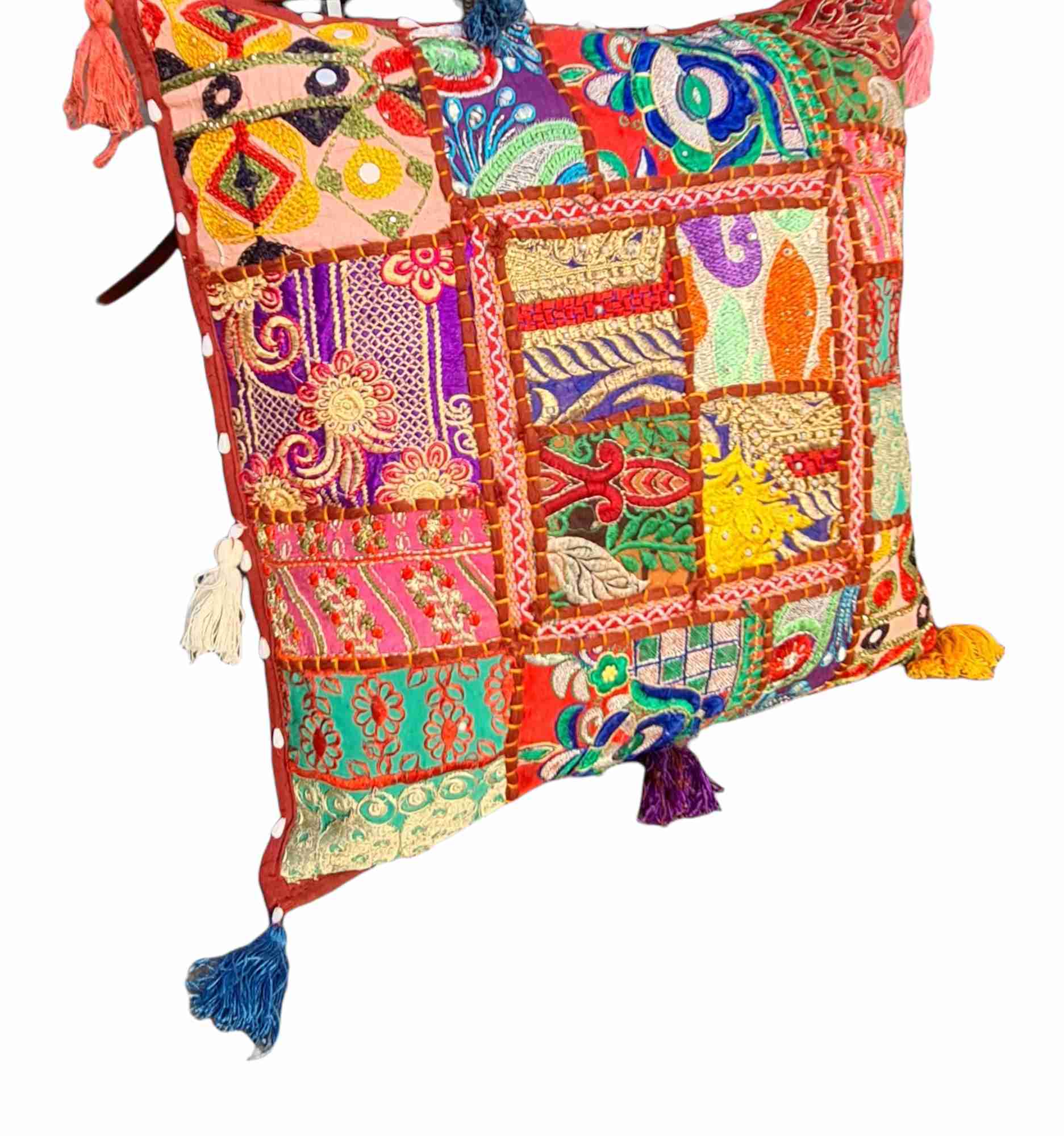 Indian Embroidery Cushion Cover