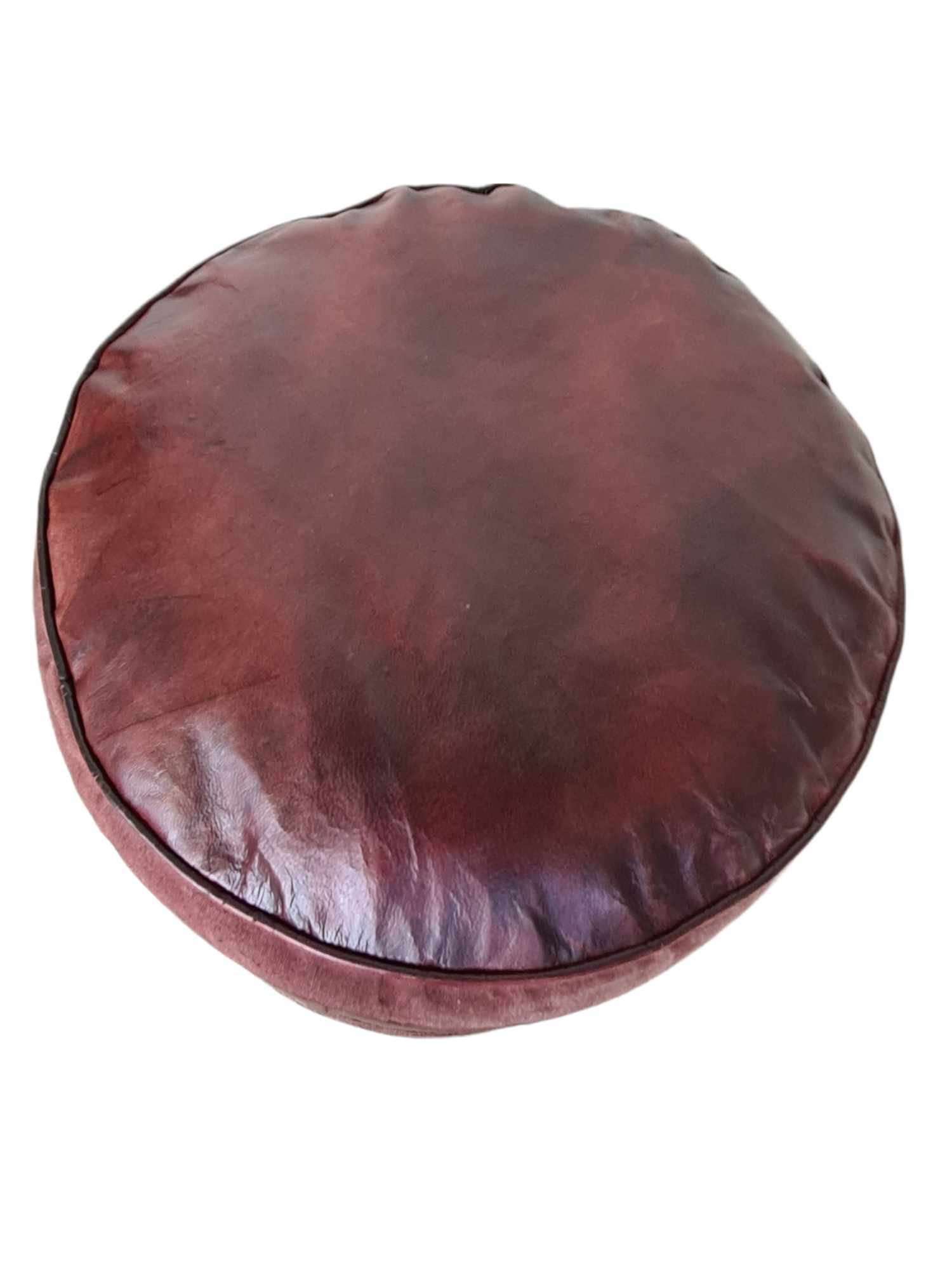 ROMAN LEATHER POUF