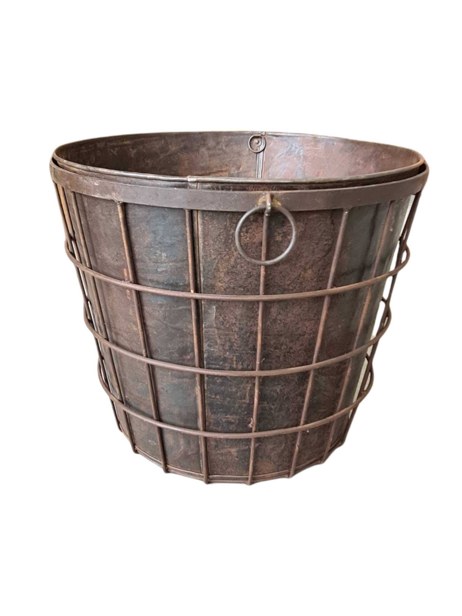 VINTAGE INDIAN LOG BOX / PLANTER