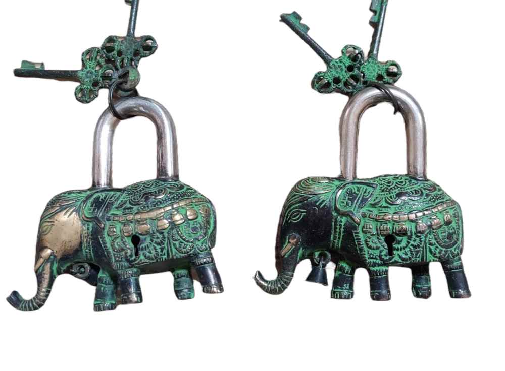 BRASS ELEPHANT PADLOCK