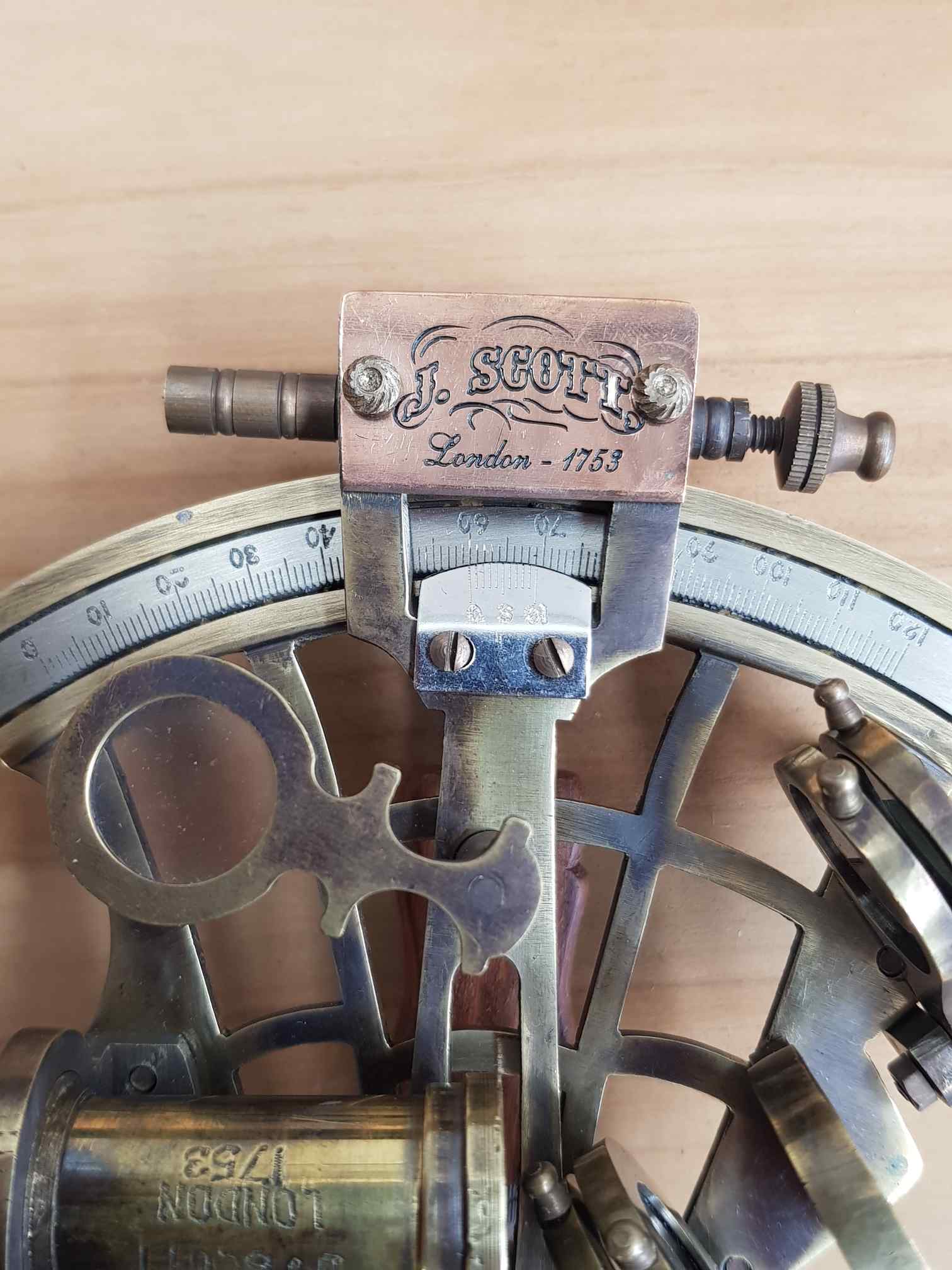 J Scott London 1753 Replica Sextant