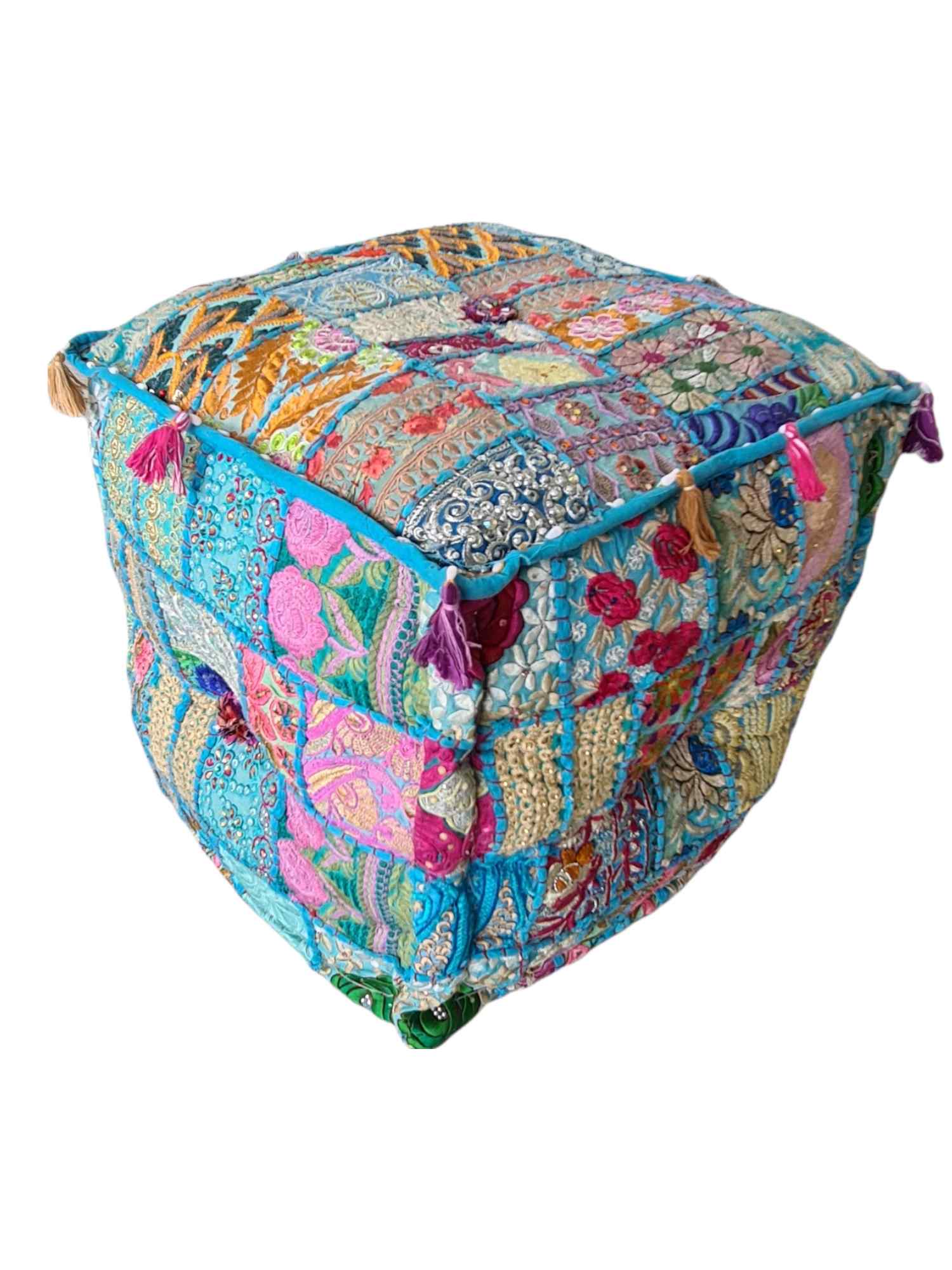 KORA RAJASTHANI  POUF (SQUARE)