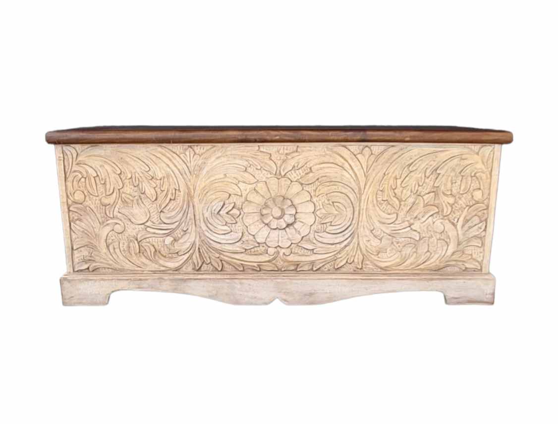 CARVED INDIAN TRUNK
