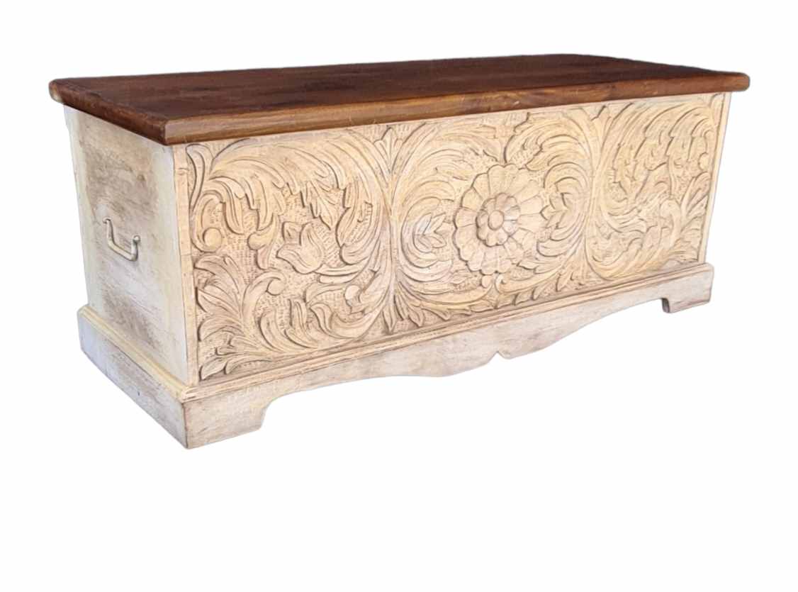 CARVED INDIAN TRUNK