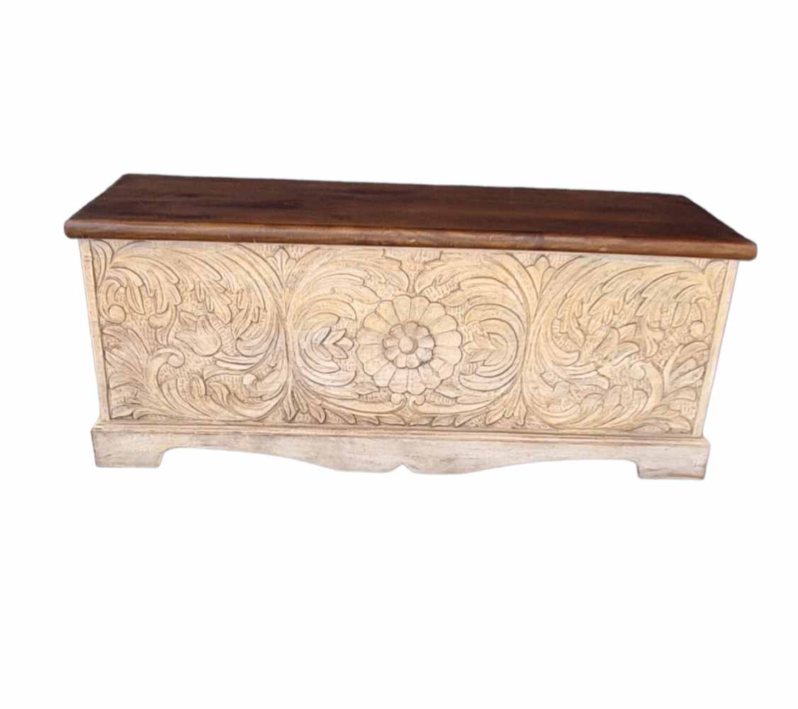 CARVED INDIAN TRUNK