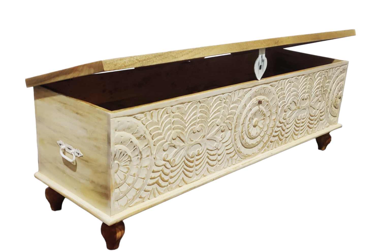 INDORE CARVED INDIAN TRUNK