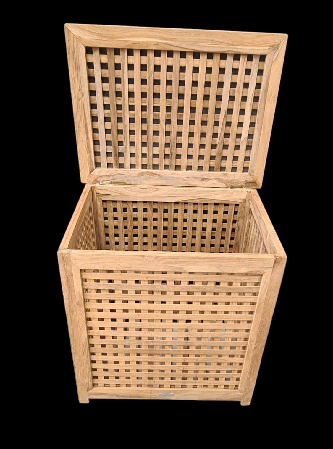 TEAK WOOD BASKET