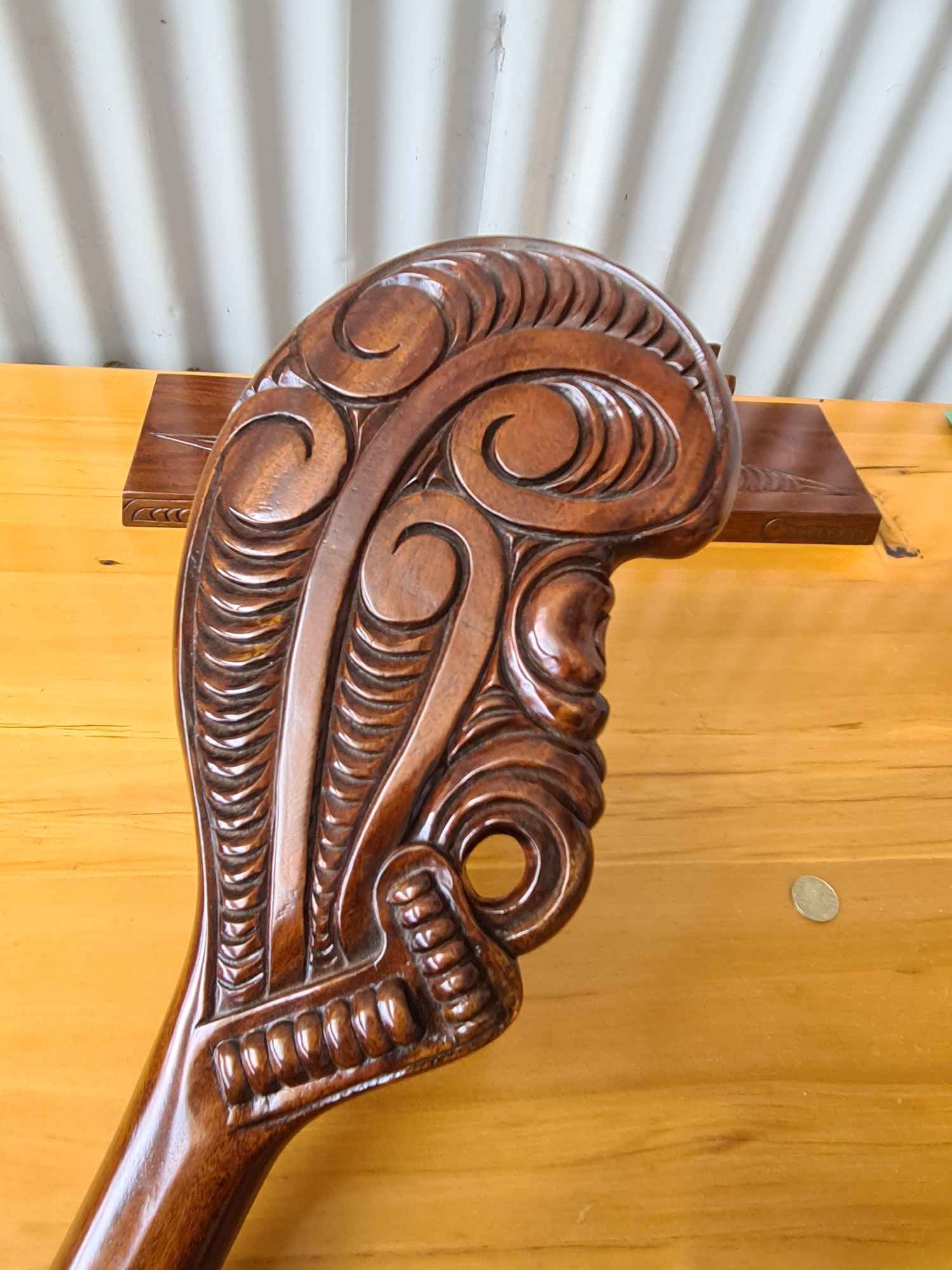 MAORI PATU WITH STAND