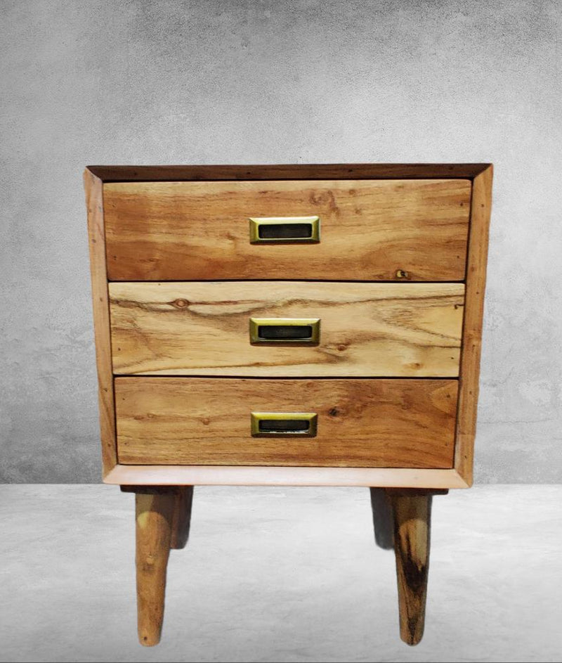 Marcus 3 Drawer Scandinavian Bedside