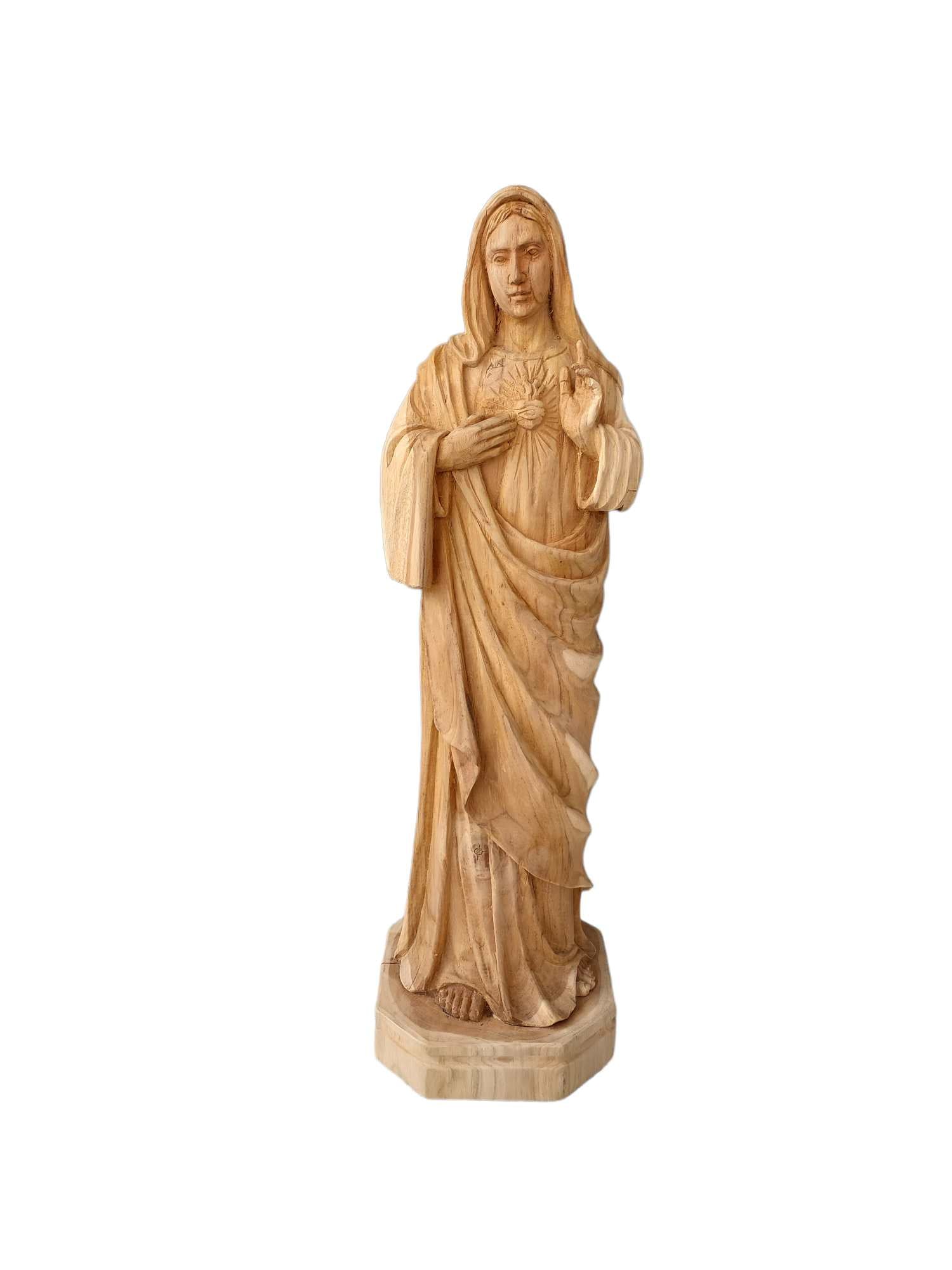 WOODEN MARY STATUE