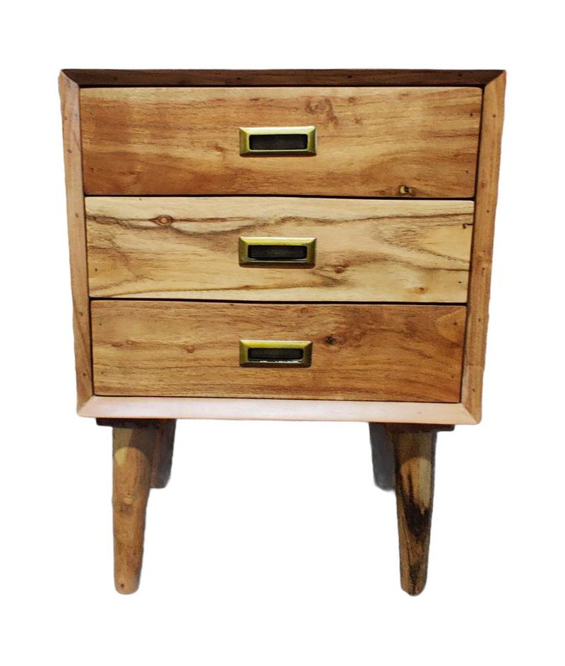 Marcus 3 Drawer Scandinavian Bedside