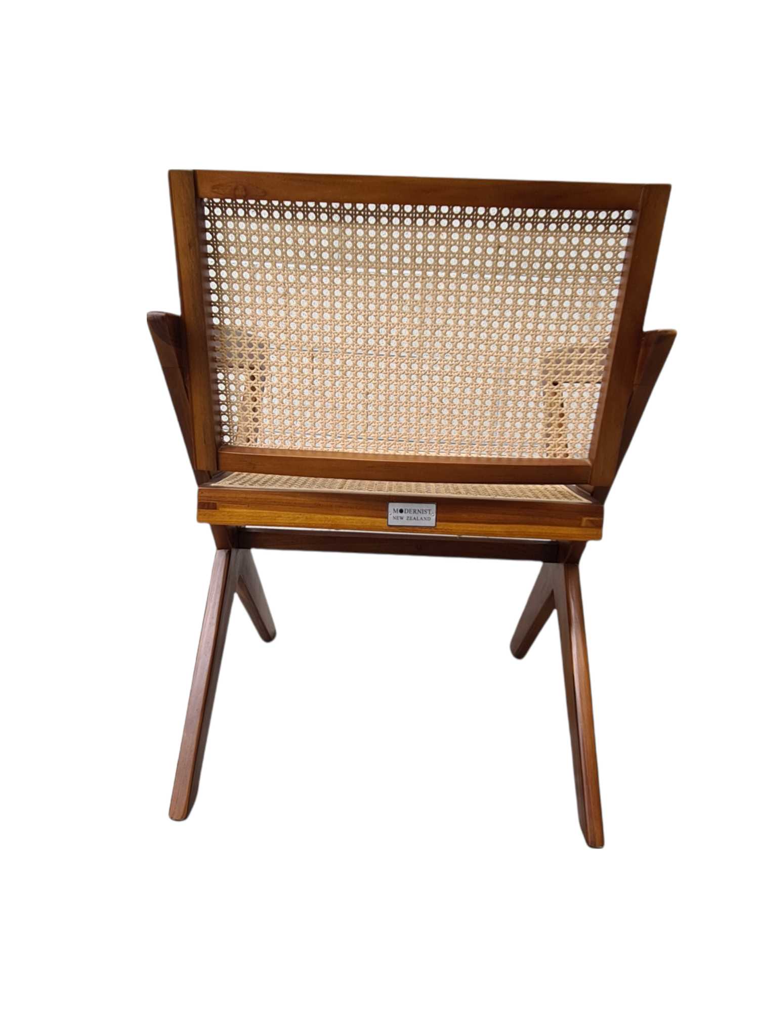 JEANENERET MID CENTURY CROSS LEGS ARMCHAIR
