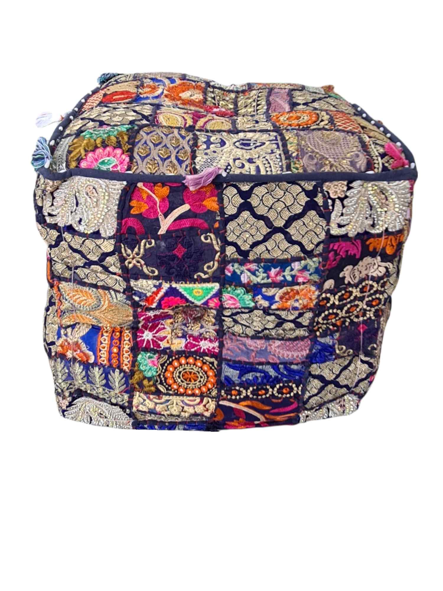 KORA RAJASTHANI  POUF (SQUARE)