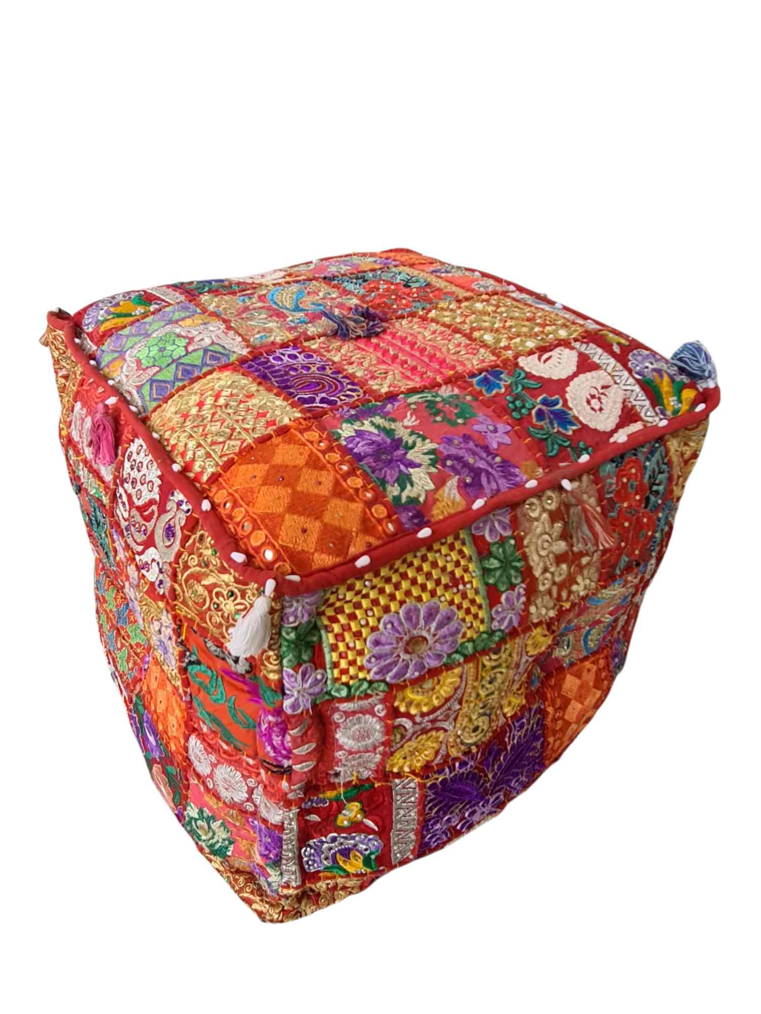 KORA RAJASTHANI  POUF (SQUARE)
