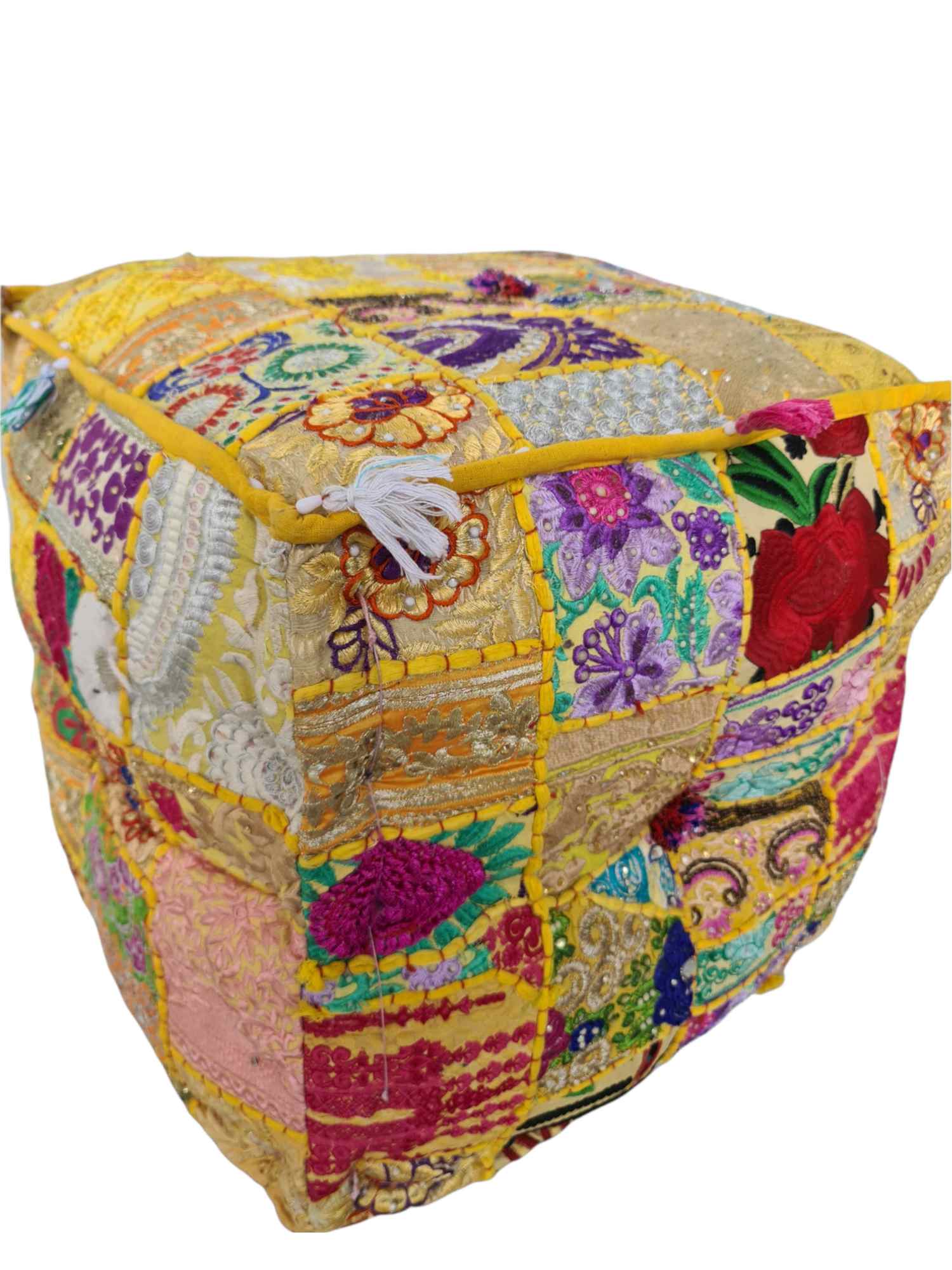 KORA RAJASTHANI  POUF (SQUARE)