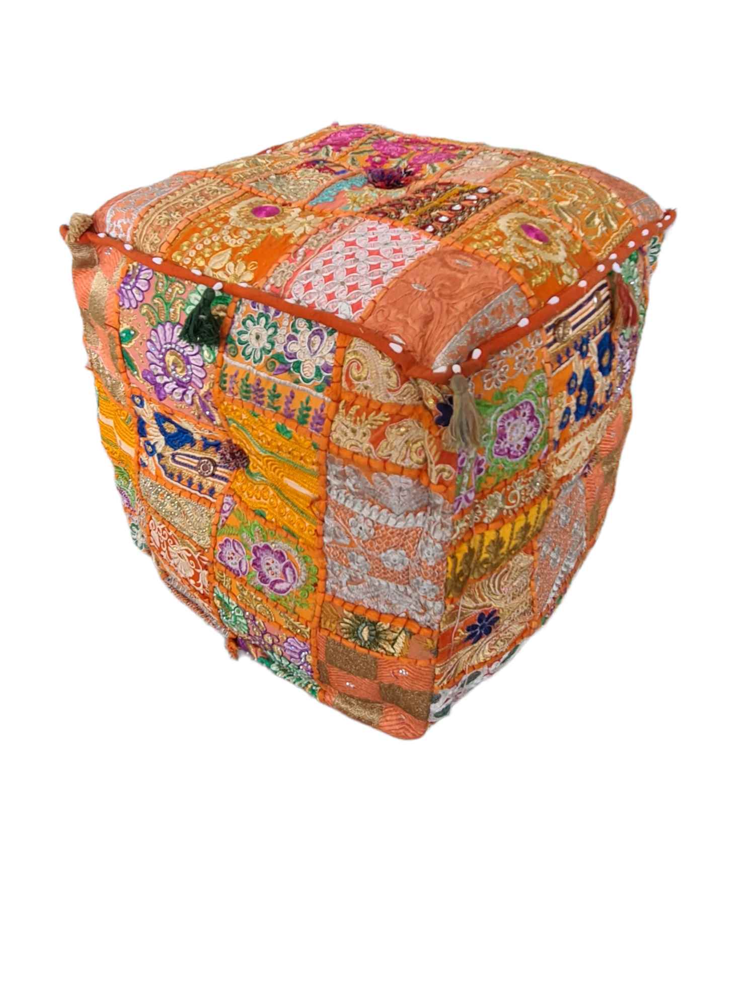 KORA RAJASTHANI  POUF (SQUARE)